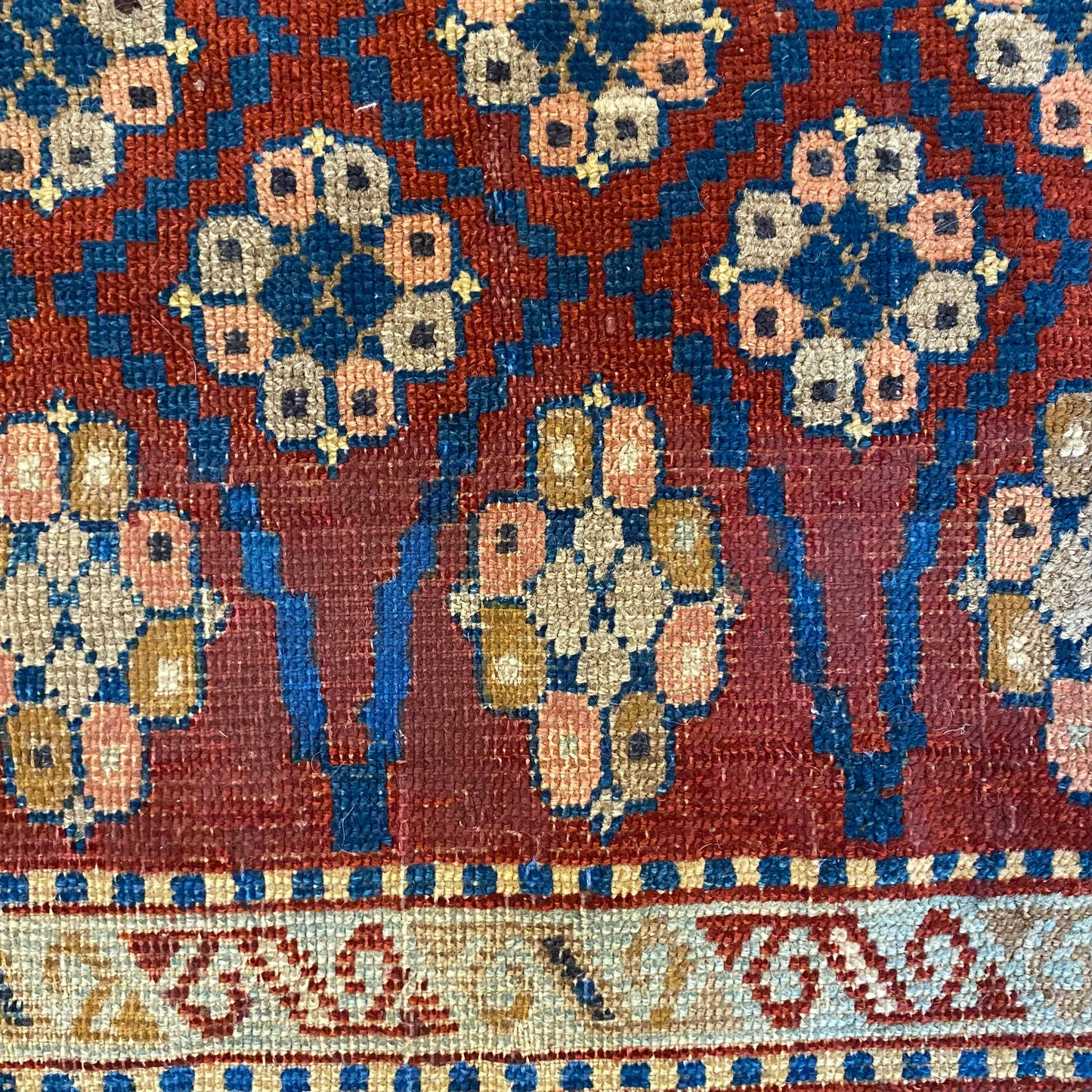 Antique Rug, 2' 11 x 4' 1 Red