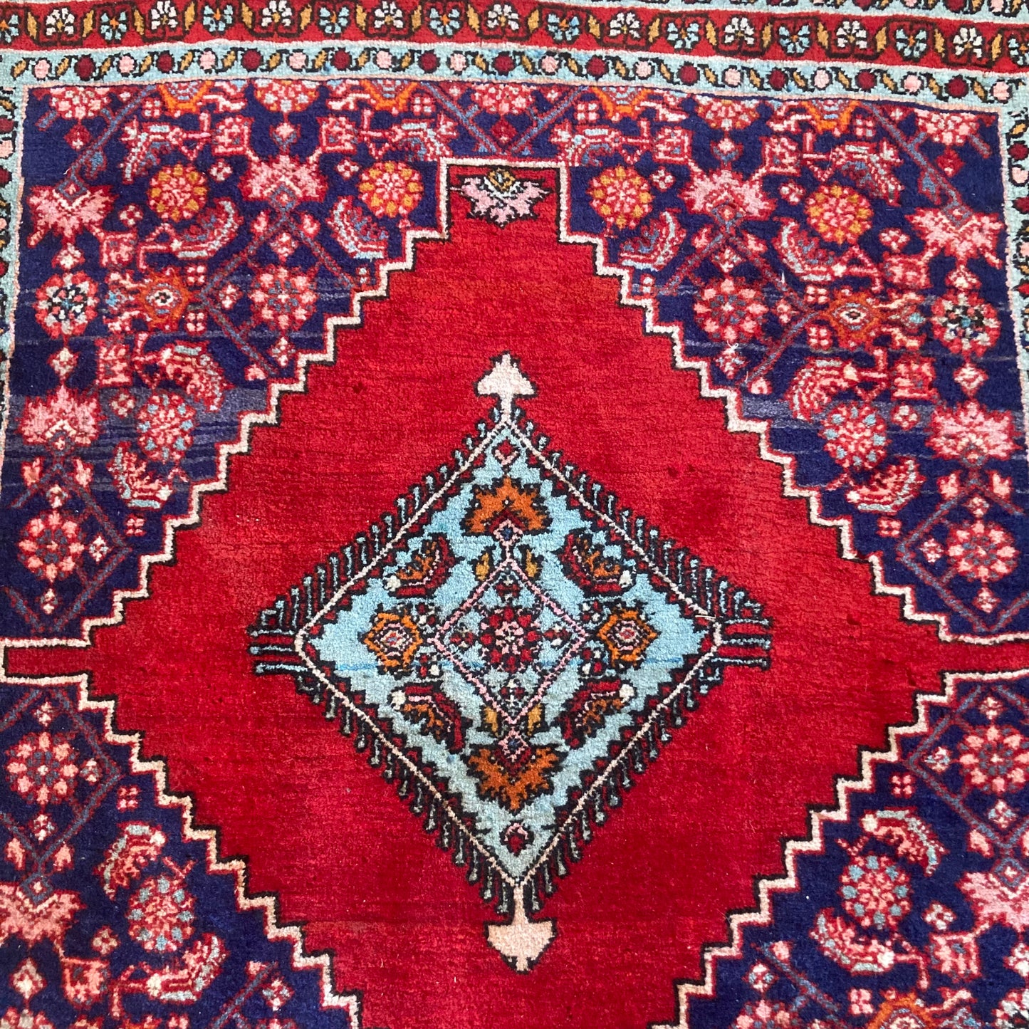 Vintage Rug, 2' 5 x 3' 1 Blue