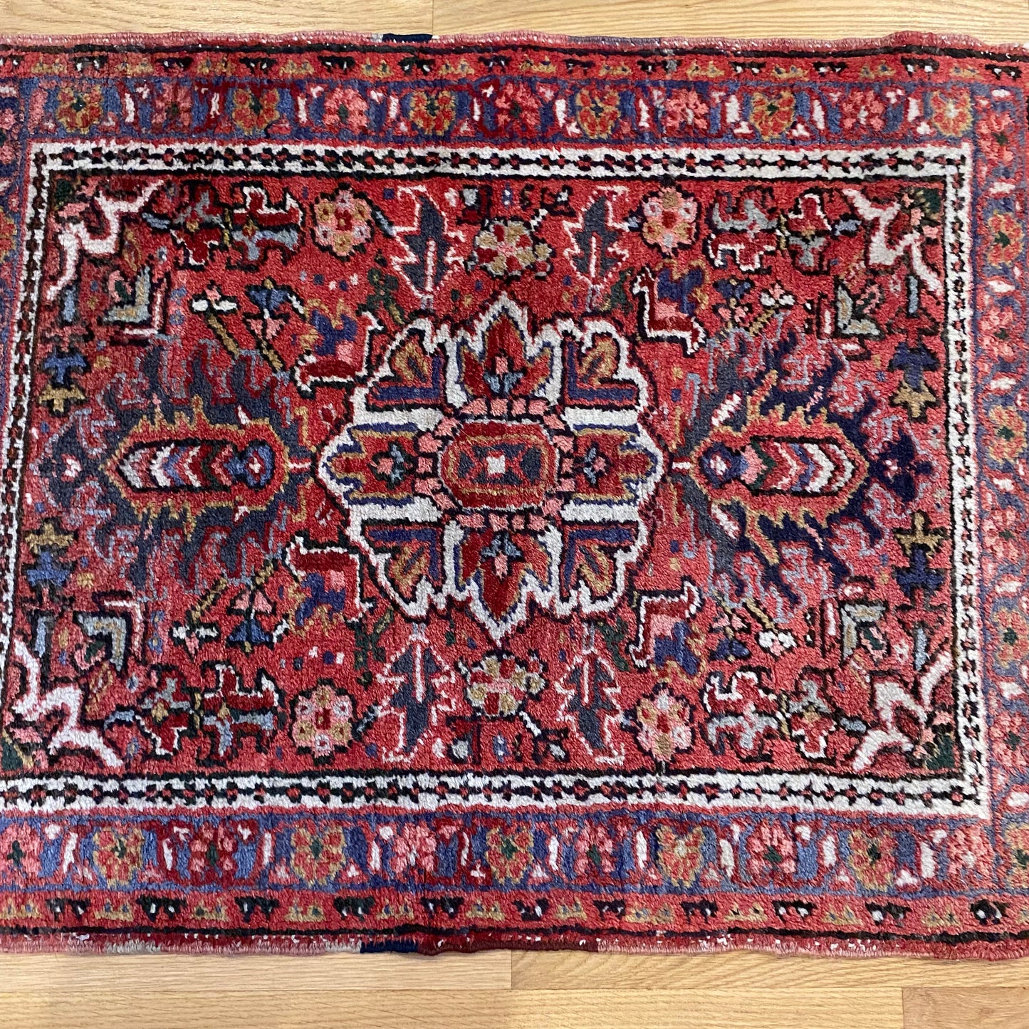 Vintage Rug, 2' 1 x 2' 7 Red