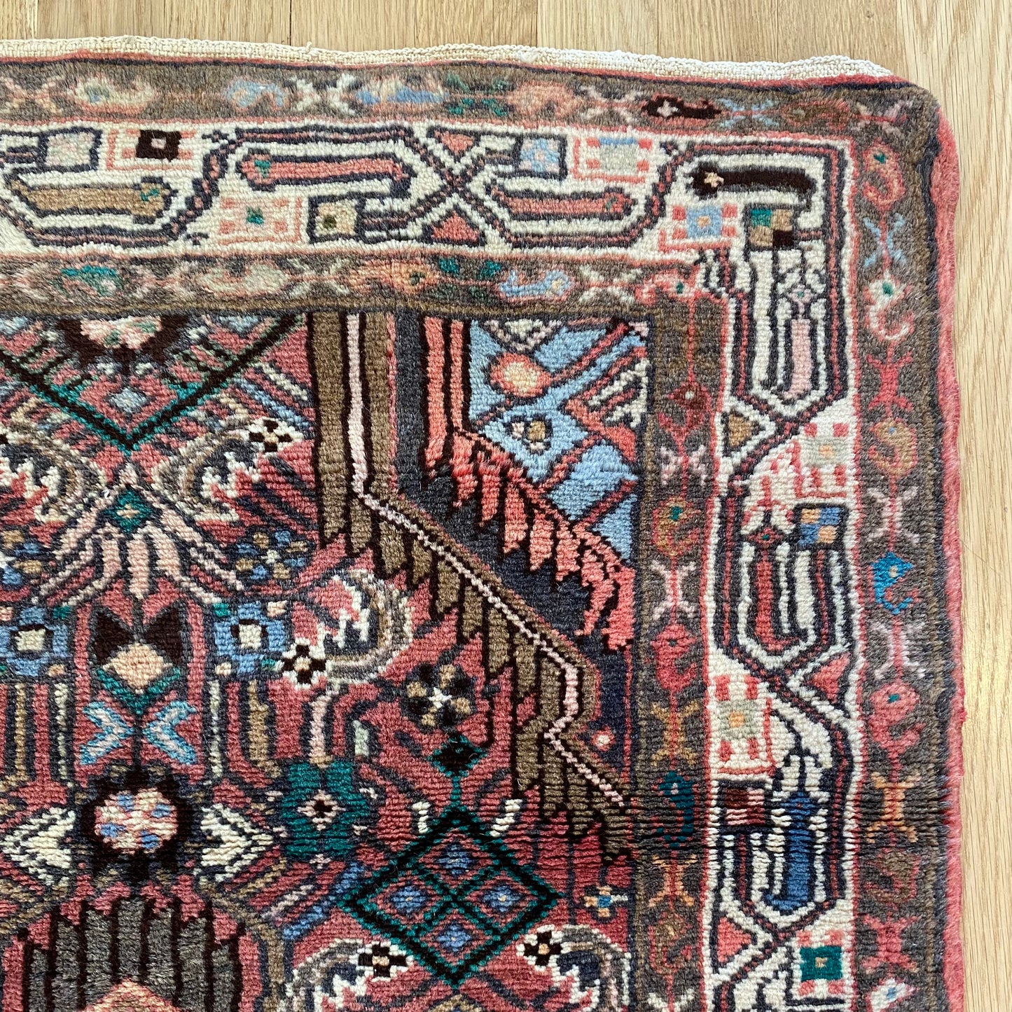 Vintage Rug, 2' 6 x 4' Red