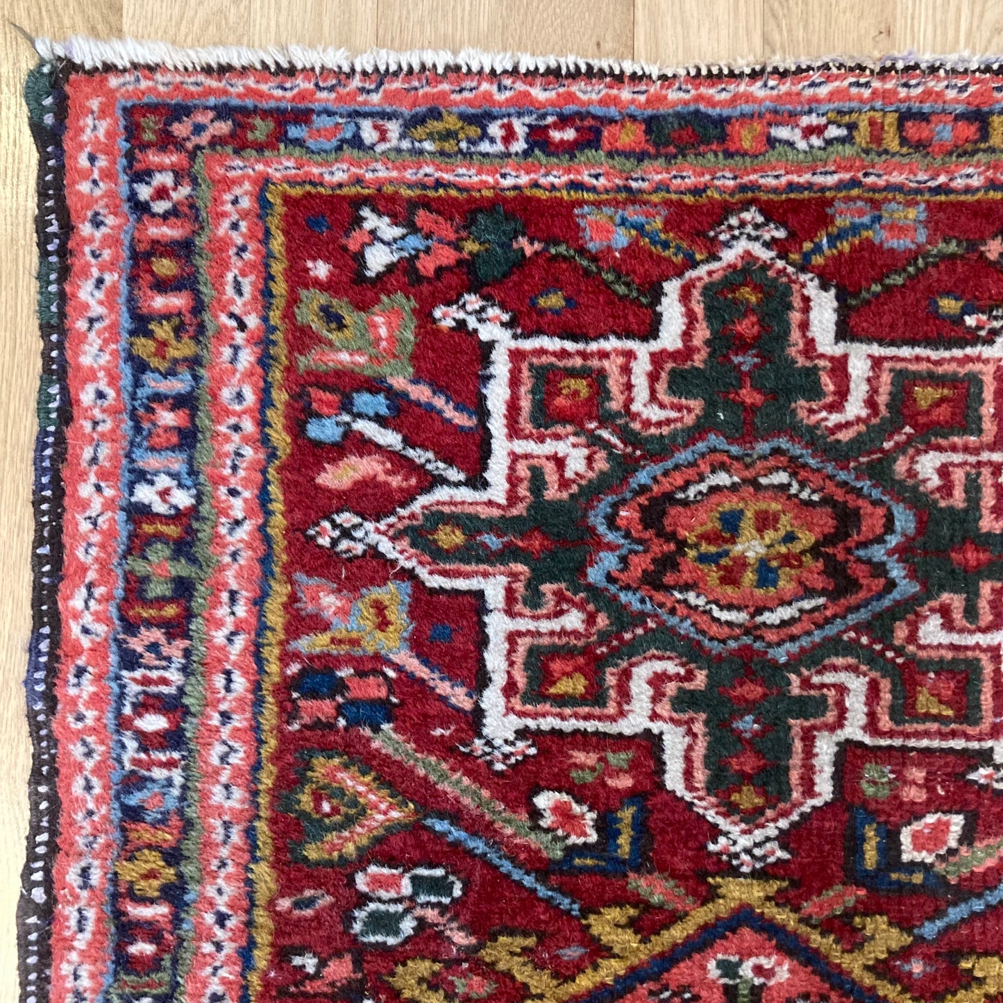 Vintage Rug, 2' 2 x 2' 10 Red