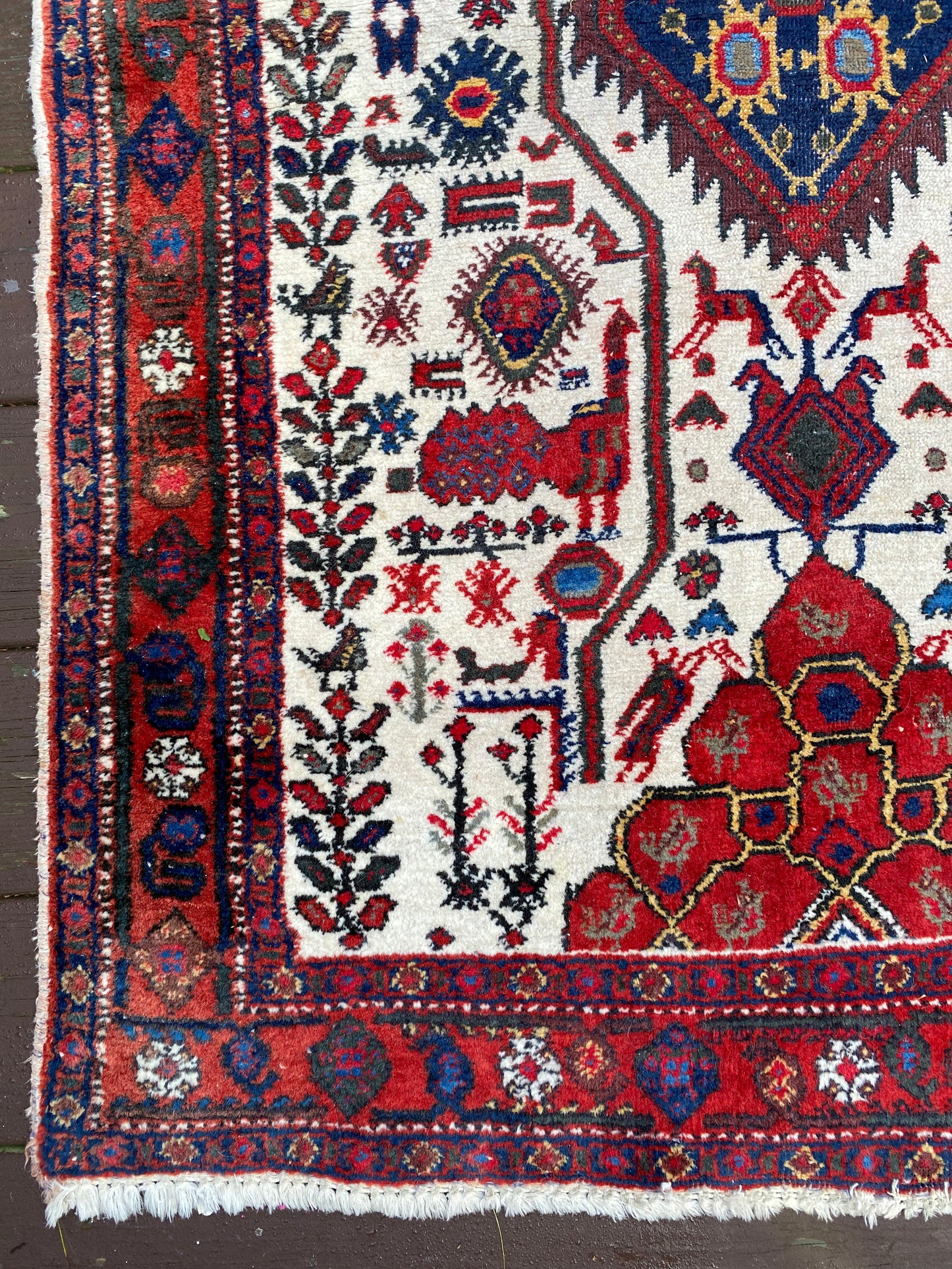 Vintage Rug, 3' x 4' 2 White - Jessie's Oriental Rugs