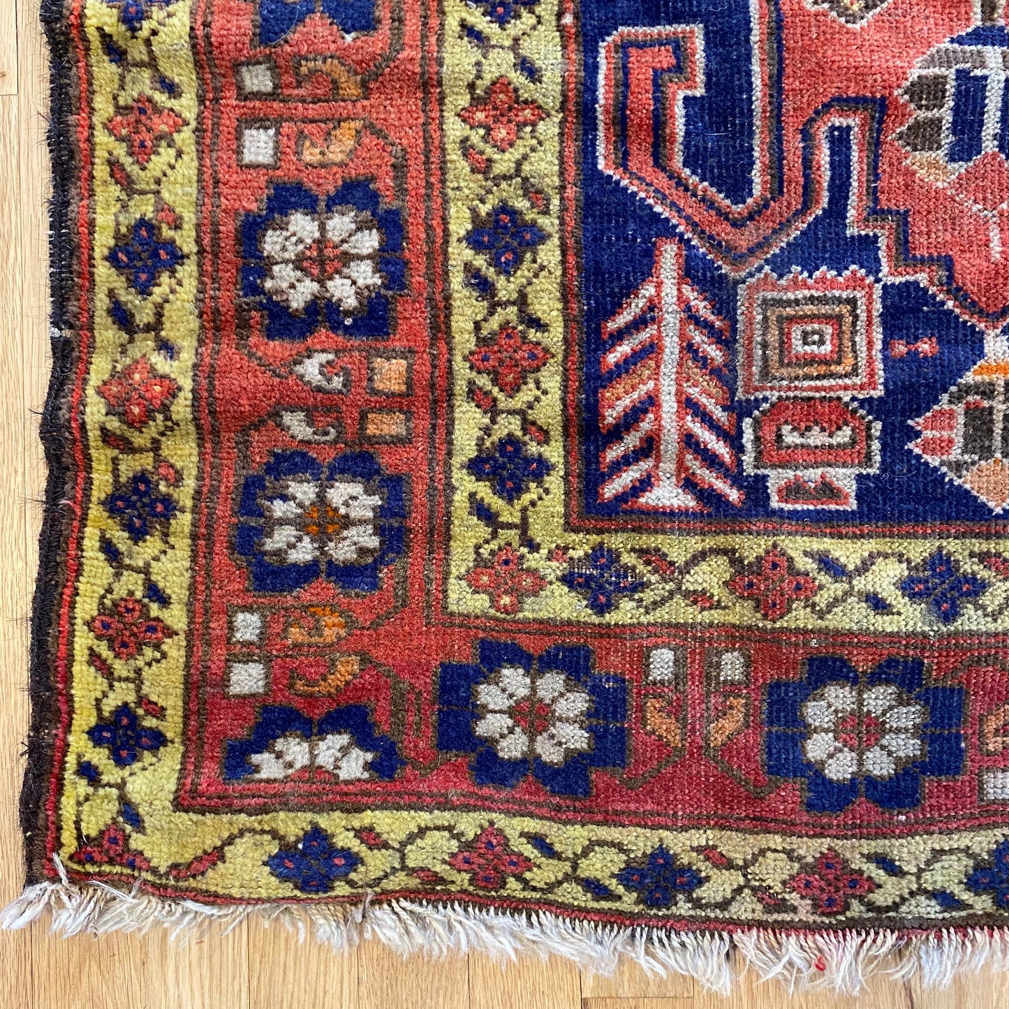 Vintage Rug, 3' 5 x 6' 6 Blue