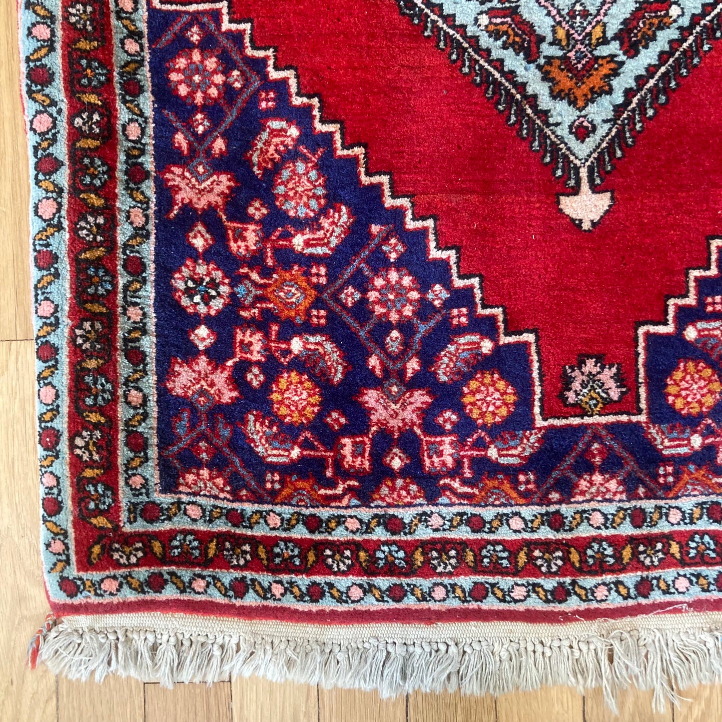 Vintage Rug, 2' 5 x 3' 1 Blue