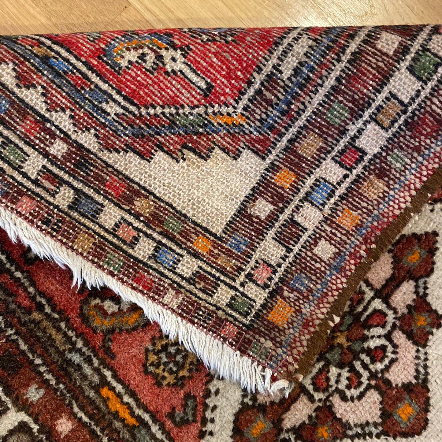 Vintage Rug, 2' 1 x 3' 2 Soft Red