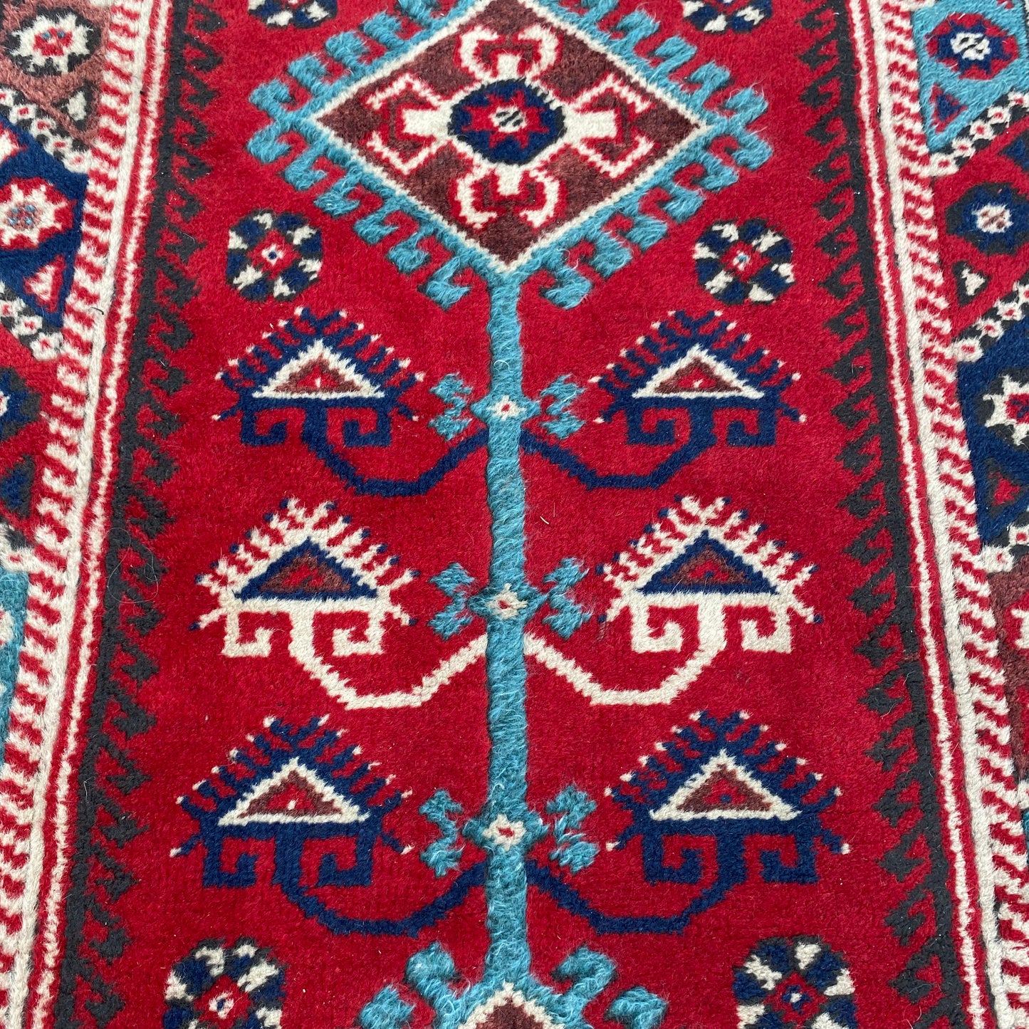 Vintage Rug, 2' 5 x 9' 8 Red