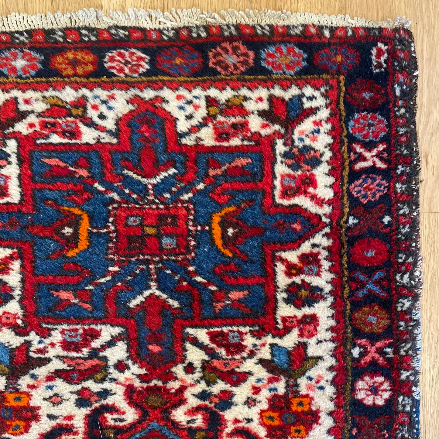 Vintage Rug, 2' 1 x 5' 9 White