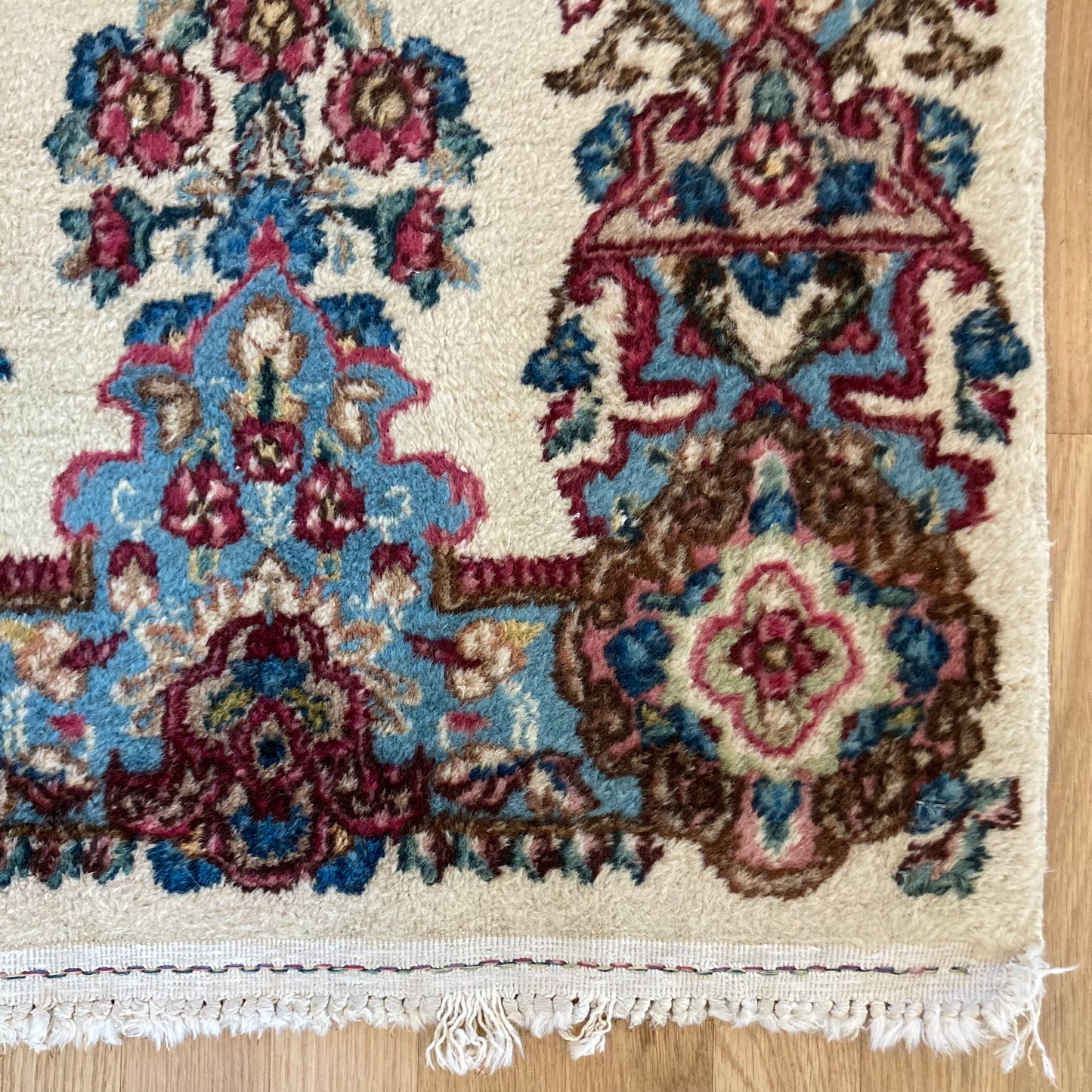 Vintage Rug, 2' x 4' 2 White