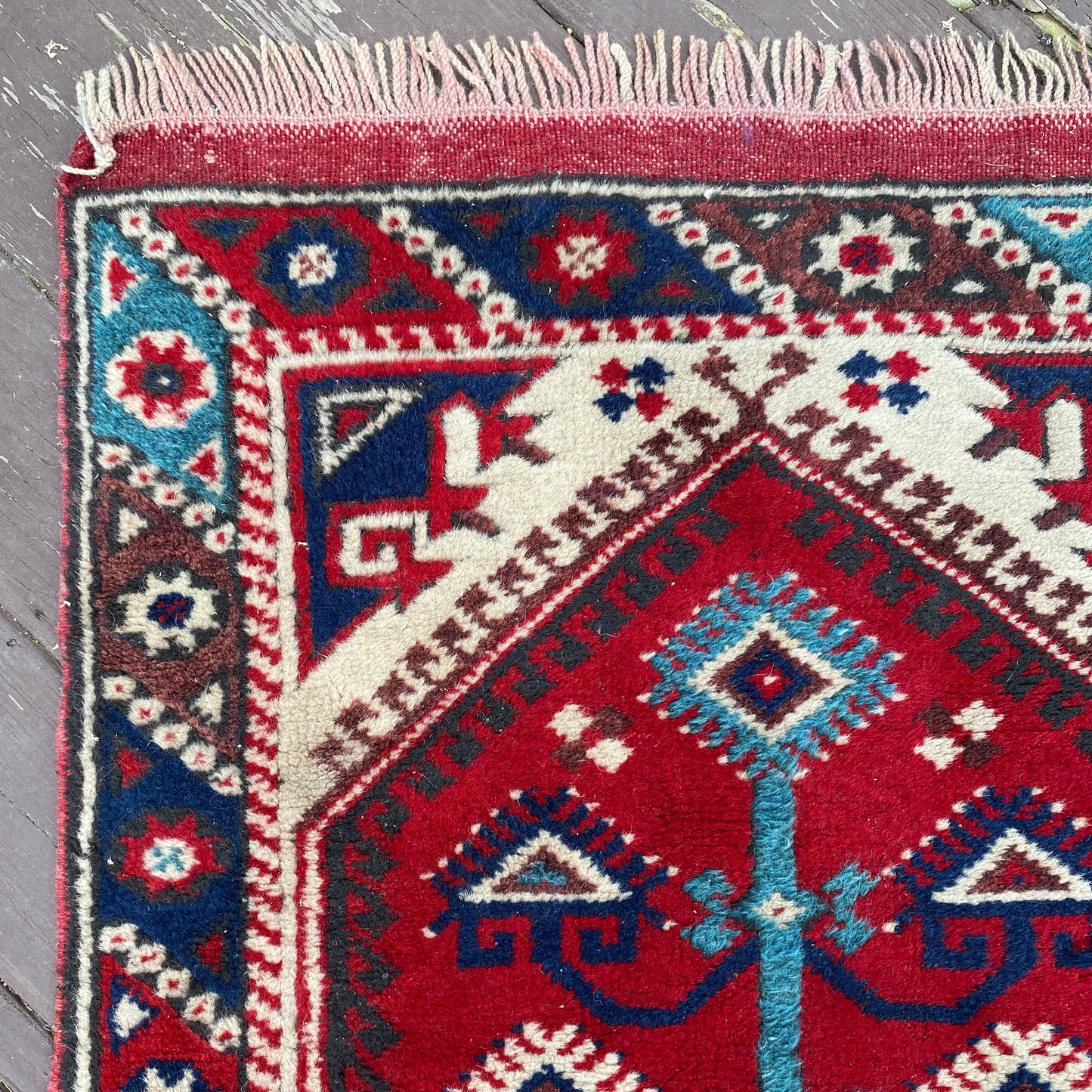 Vintage Rug, 2' 5 x 9' 8 Red