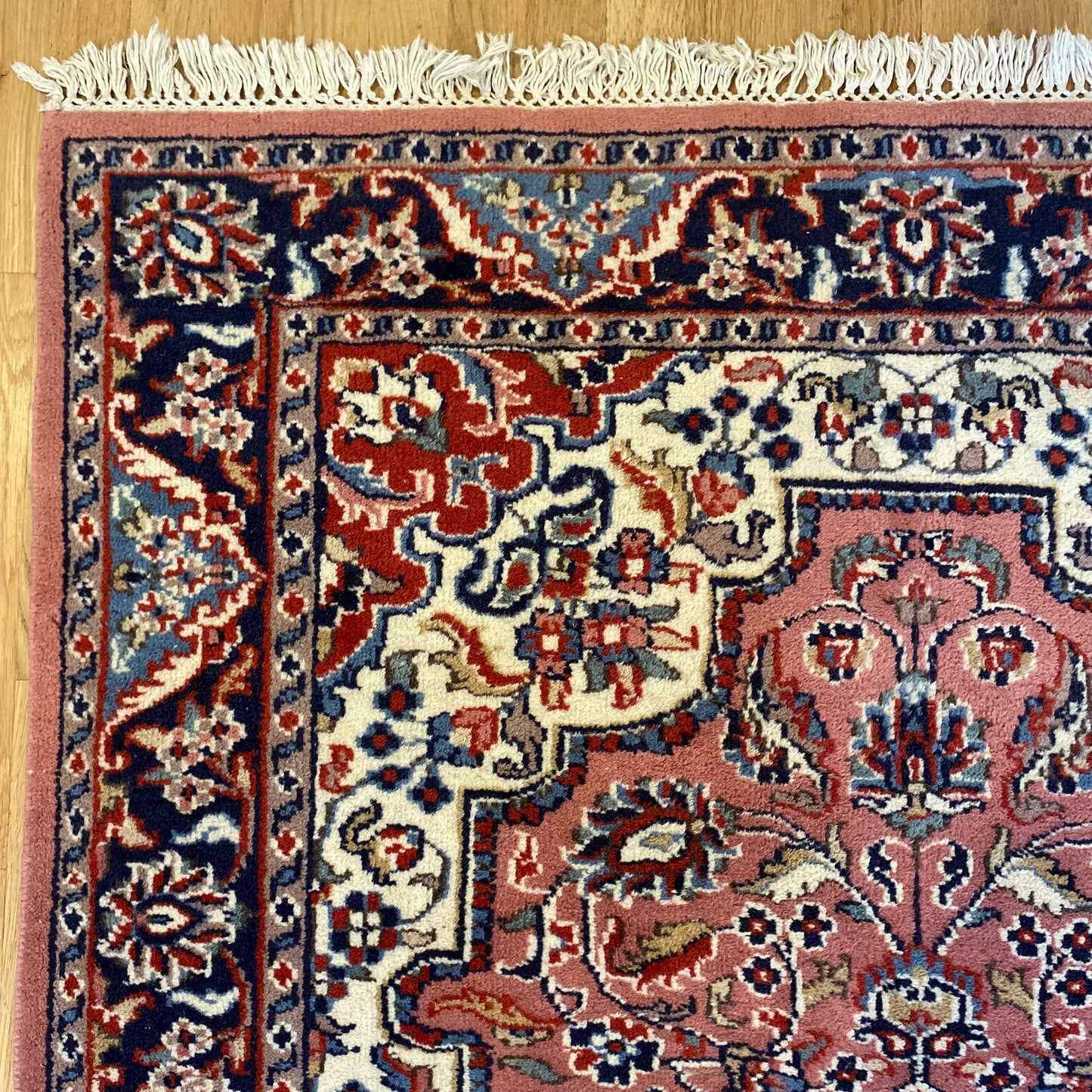 Vintage Rug, 4' 2 x 7' 3 Pink