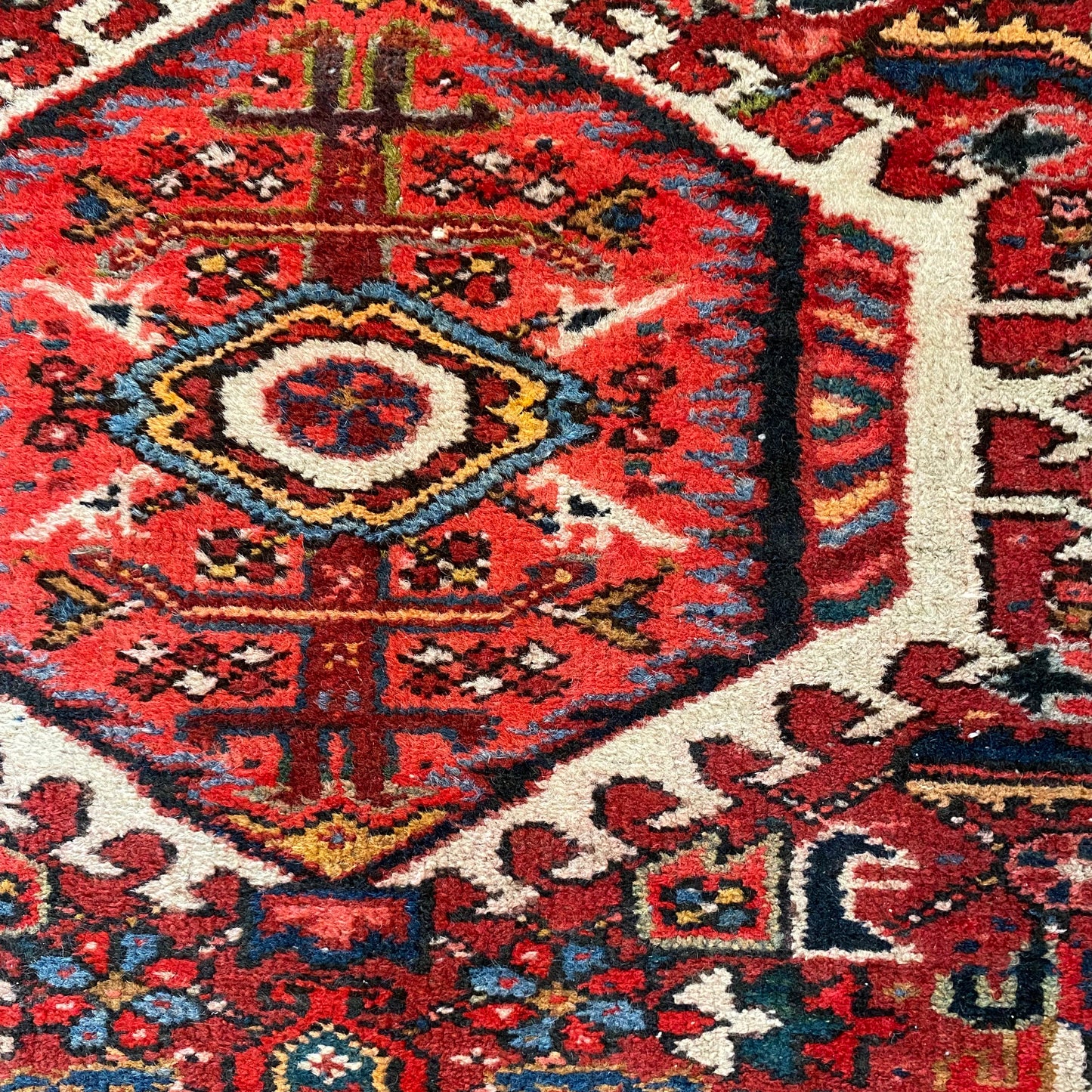 Vintage Rug, 3' 7 x 4' 10 Red