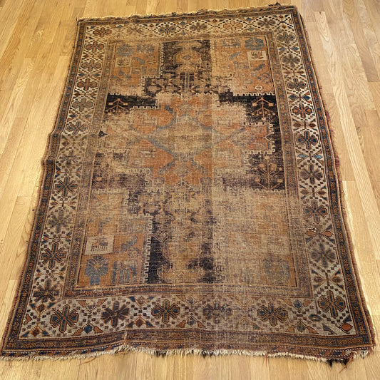Antique Rug, 4' x 6' Navy