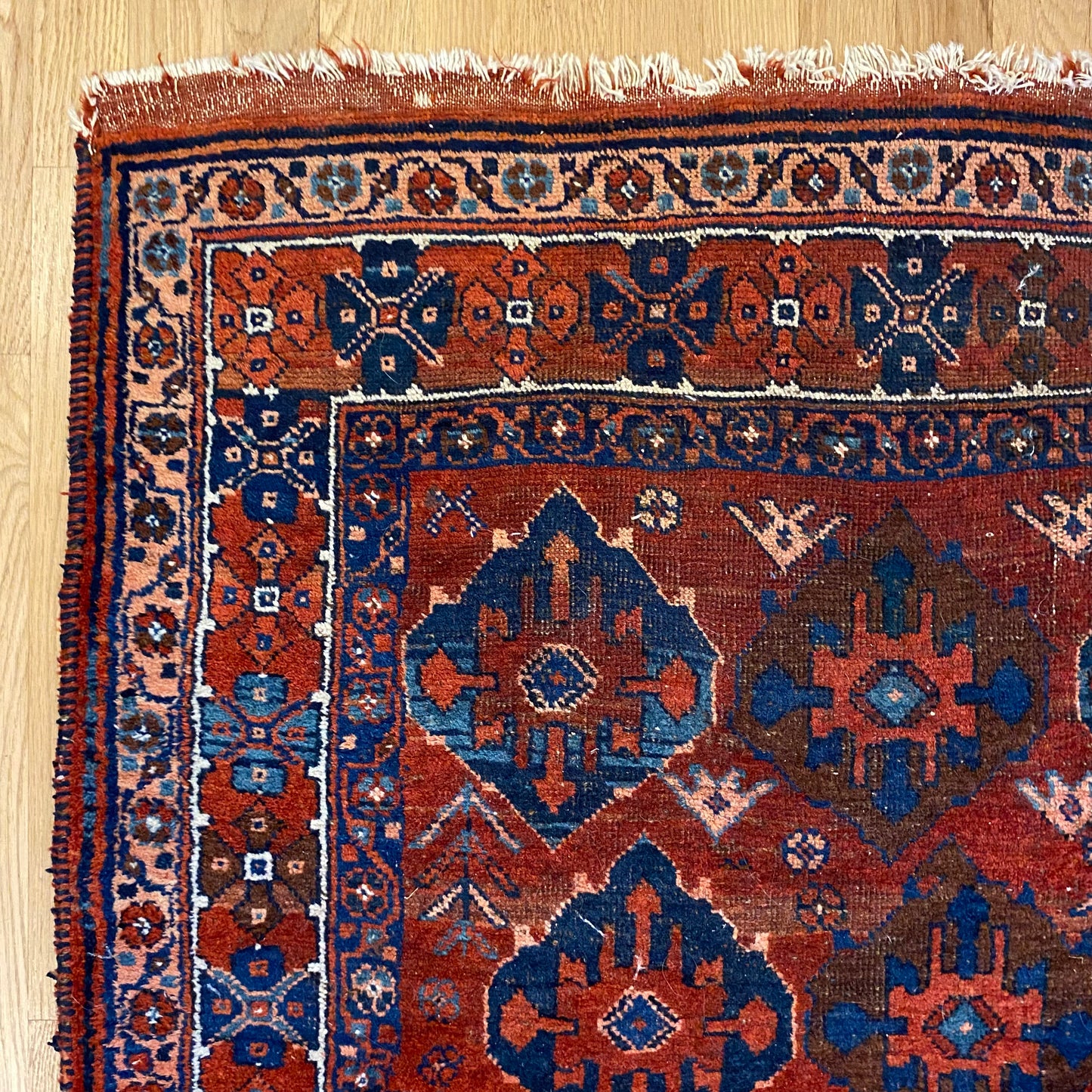 Vintage Rug, 4' 3 x 5' 11 Red