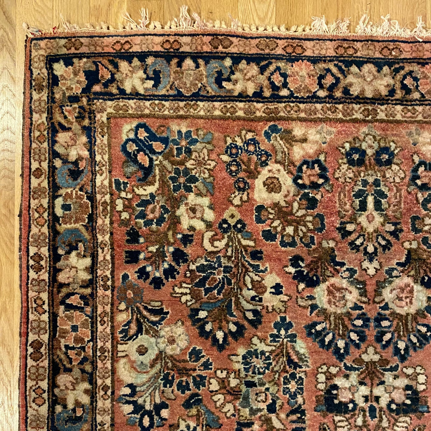 Vintage Rug, 3' 5 x 5' 5 Soft Red