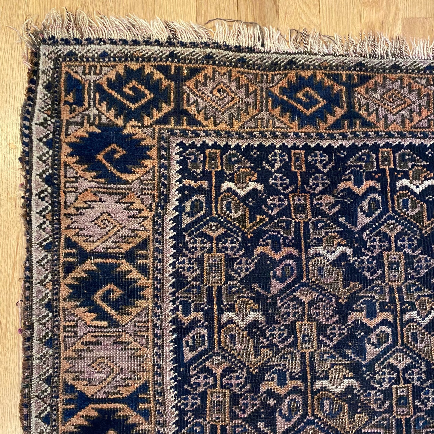 Antique Rug, 2' 10 x 4' 8 Blue