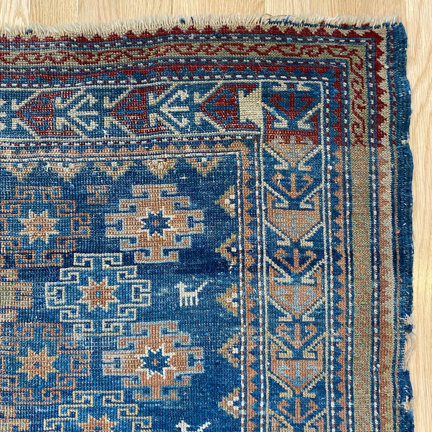 Antique Rug, 3' 6 x 5' 2 Blue