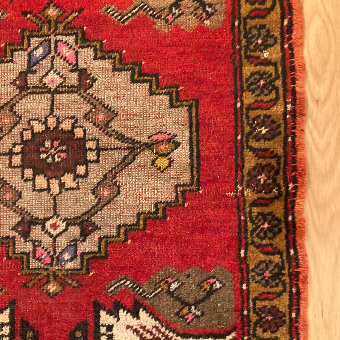 Turkish Rug, 1' 8 x 2' 11 Red