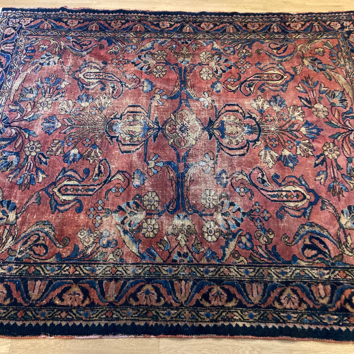 Vintage Rug, 5' 4 x 6' 2 Pink