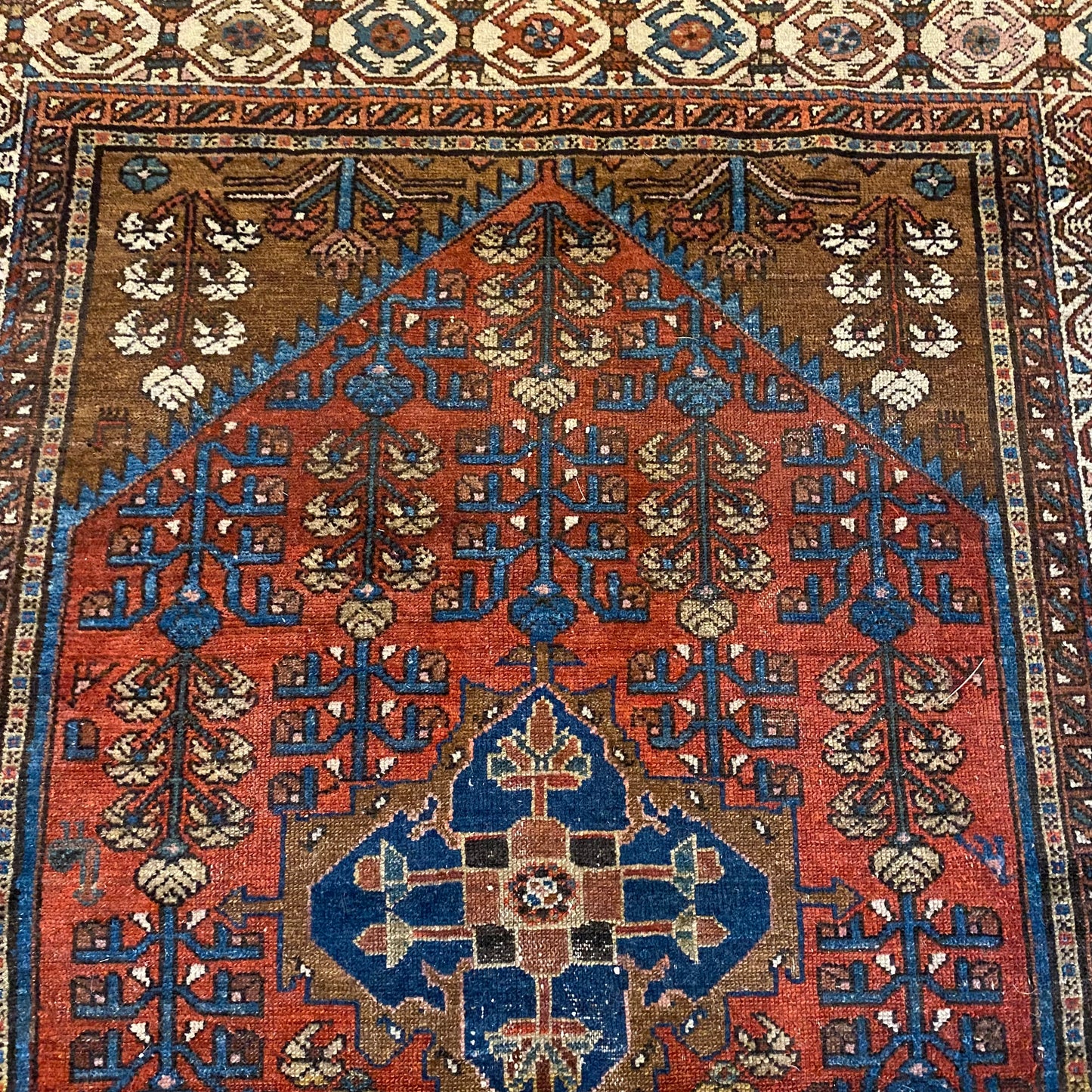 Vintage Rug, 4' 5 x 5' 10 Red