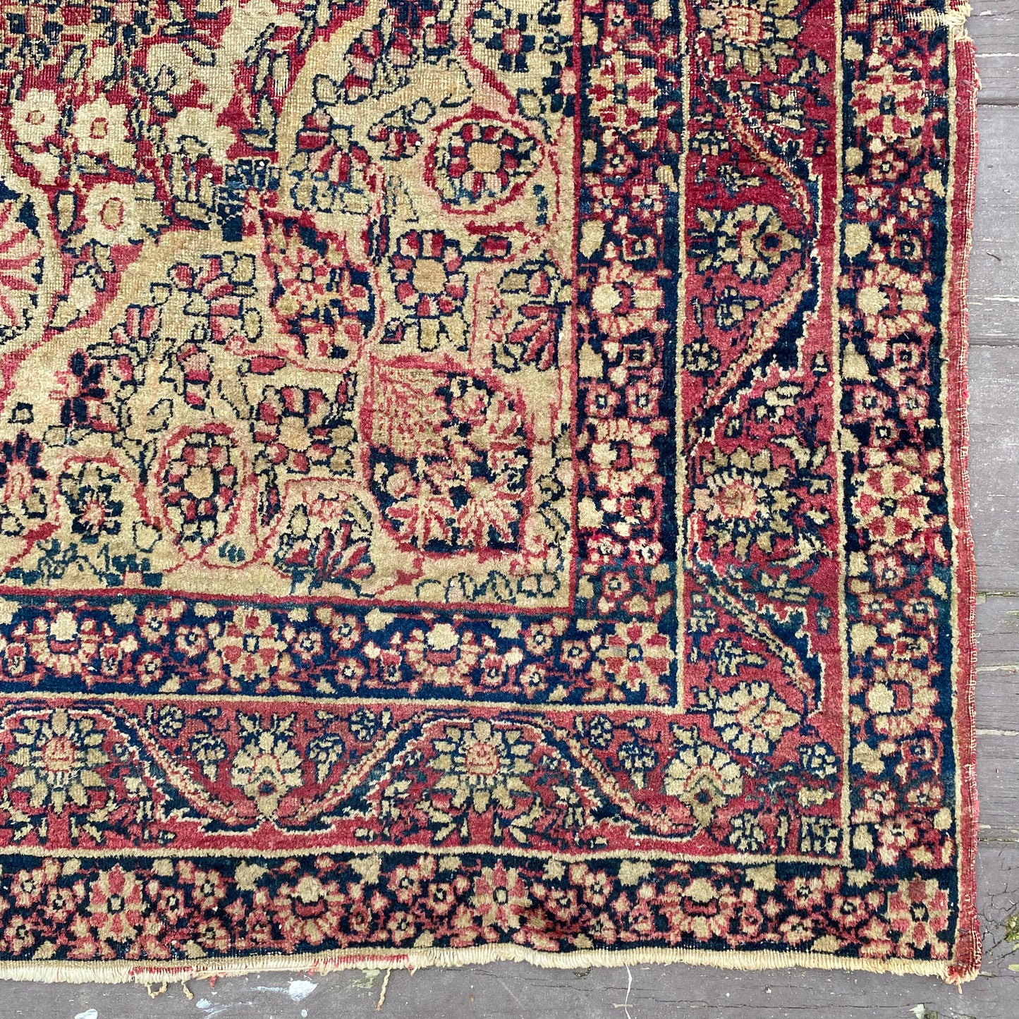 Antique Rug, 4' x 6' 9 Magenta