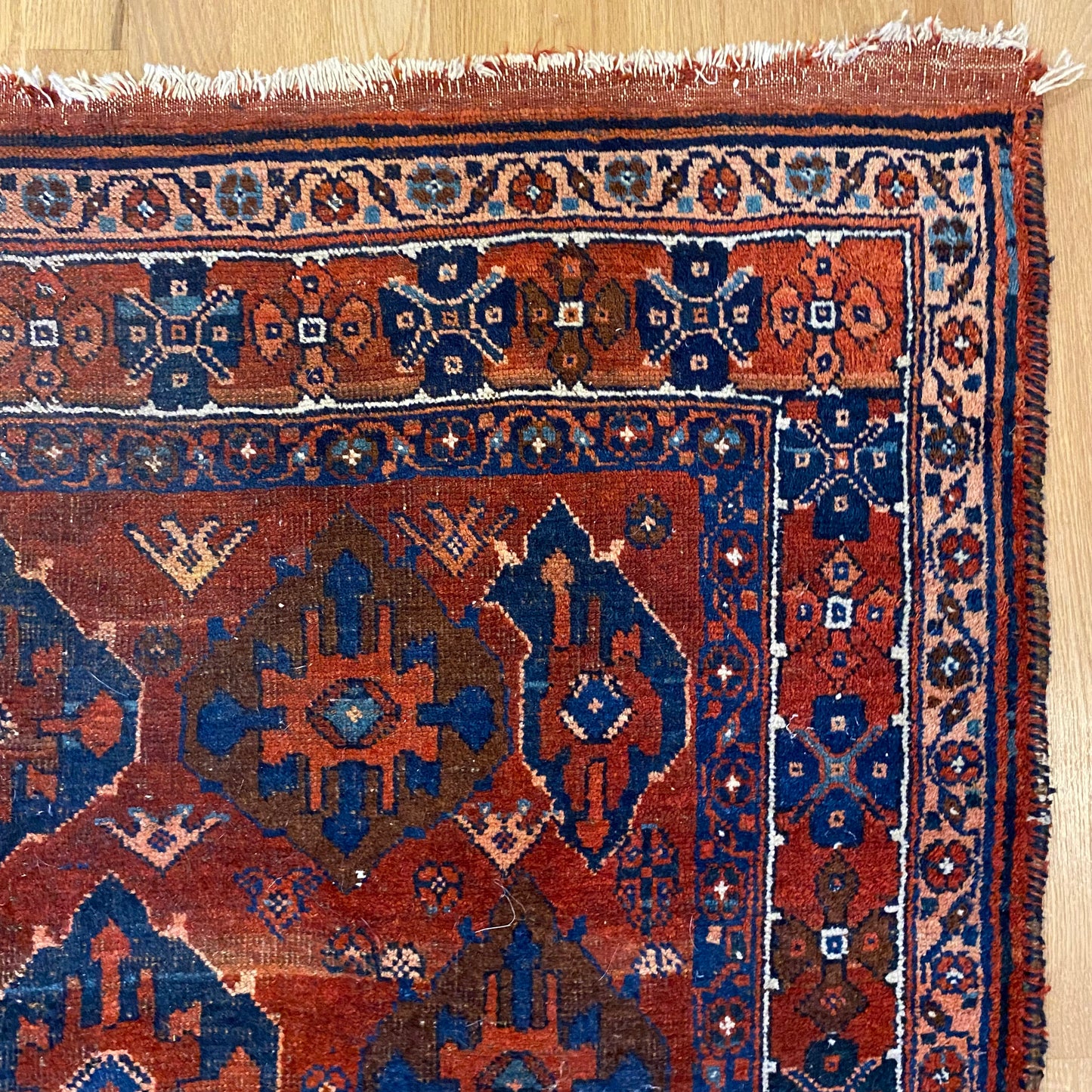 Vintage Rug, 4' 3 x 5' 11 Red
