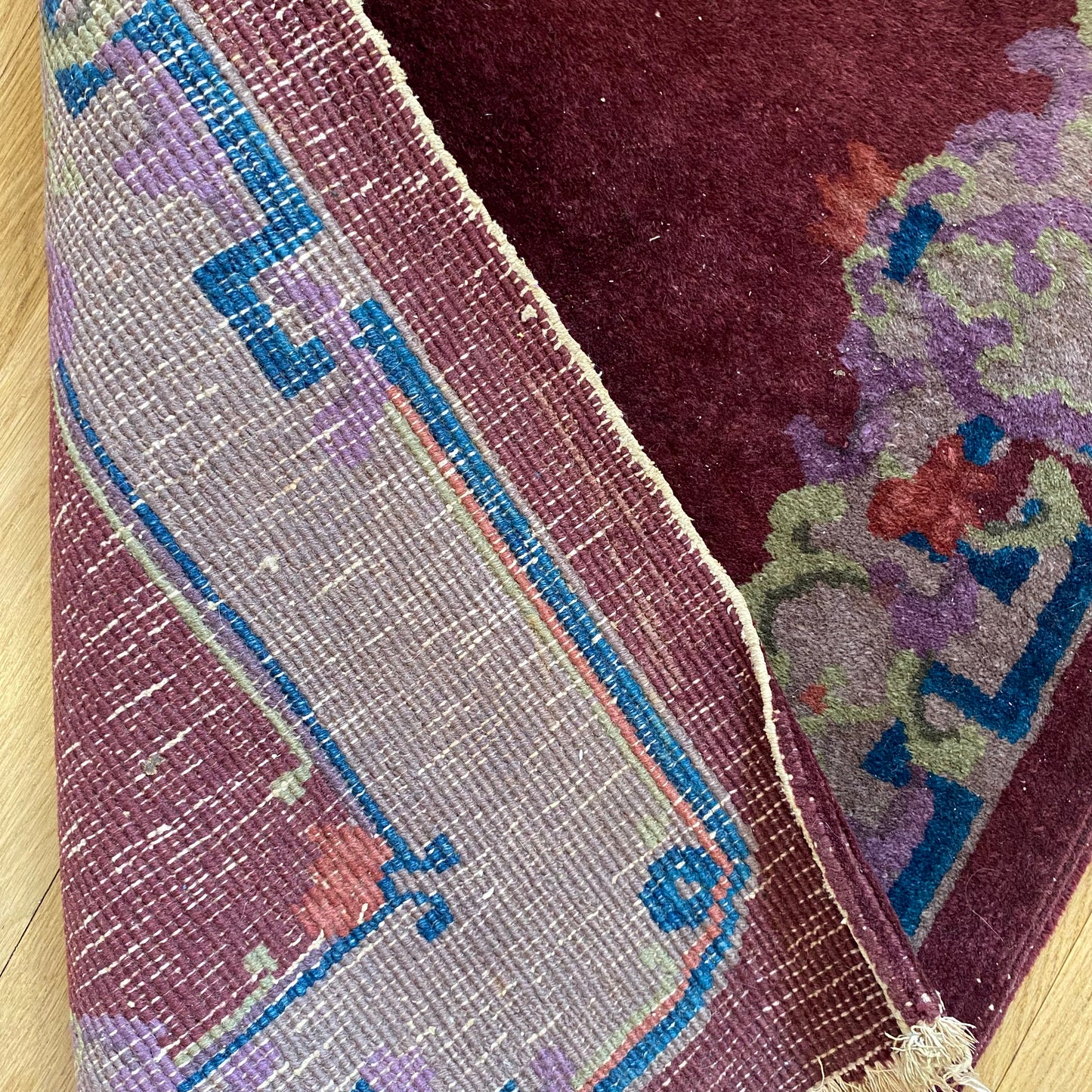 Vintage Rug, 2' x 4' Magenta