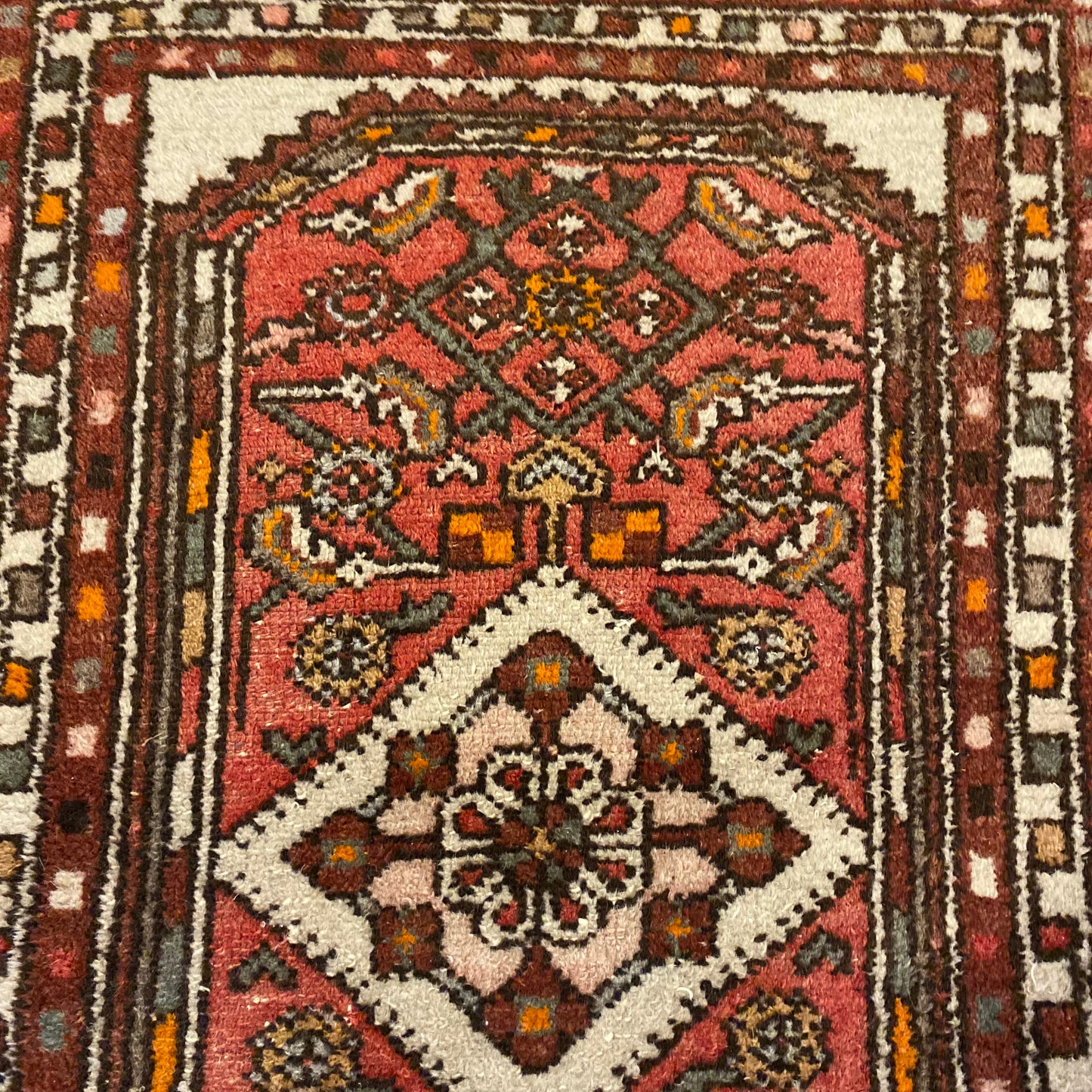 Vintage Rug, 2' 1 x 3' 2 Soft Red