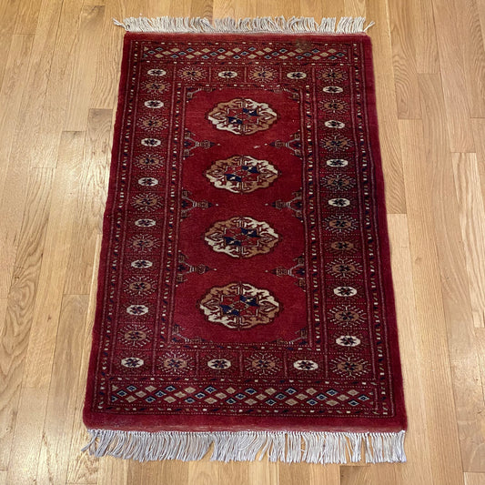 Vintage Rug, 2' 1 x 3' 6 Red