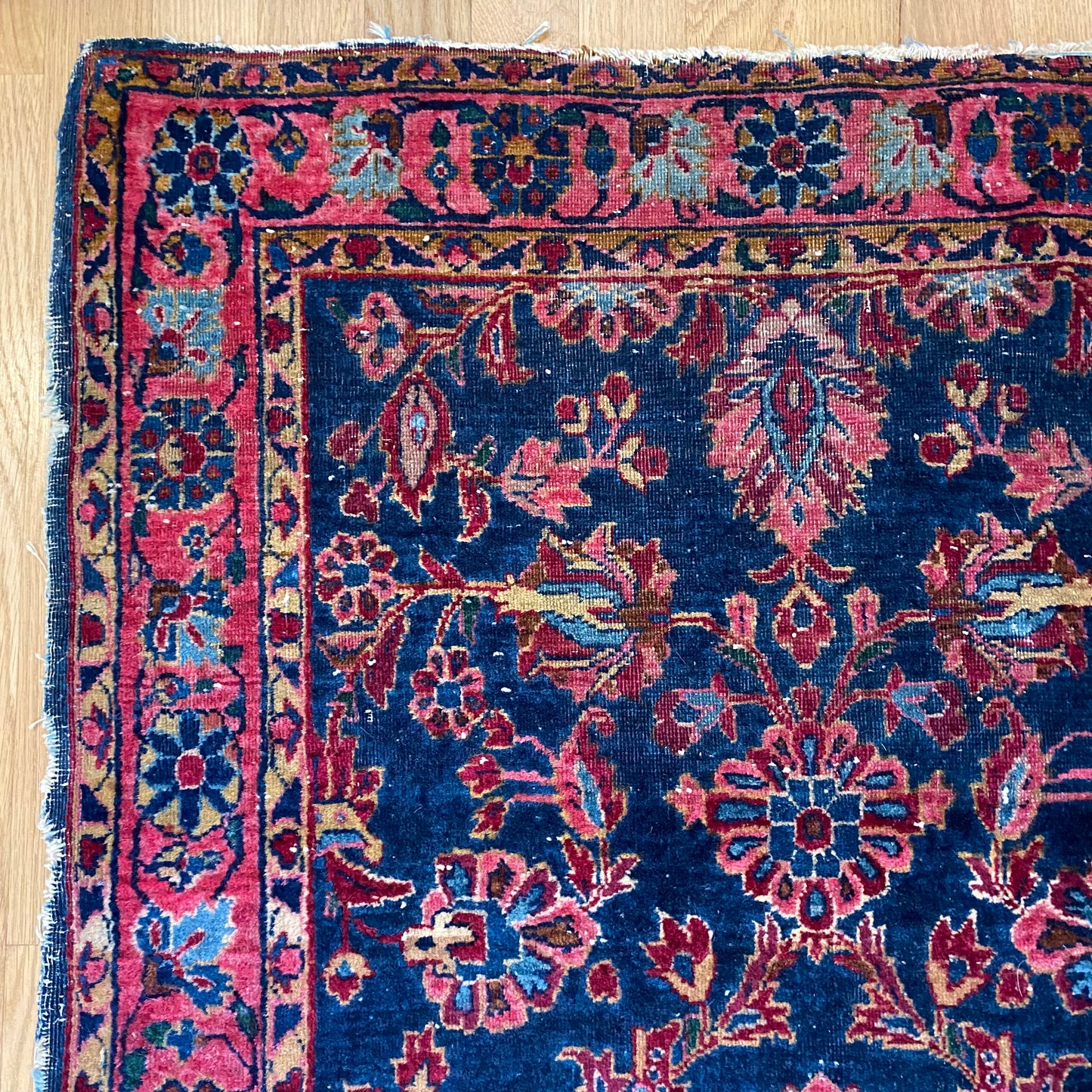 Vintage Rug, 2' 7 x 5' 7 Blue