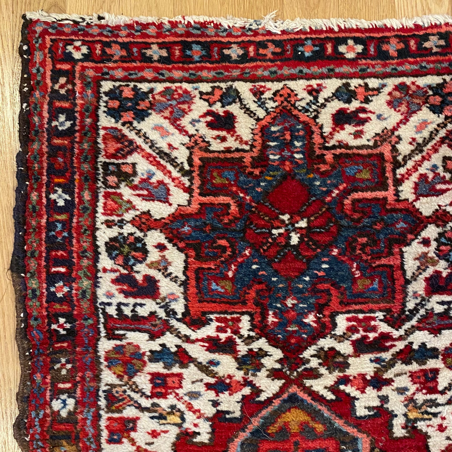 Vintage Rug, 1' 11 x 2' 11 White