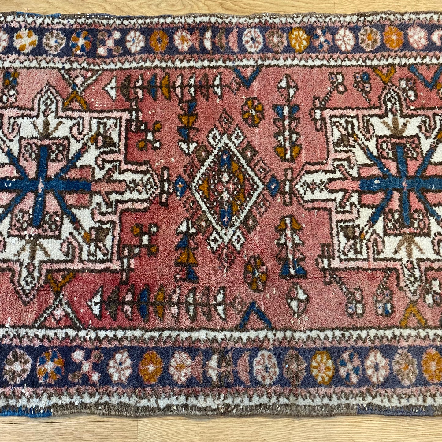 Vintage Rug, 2' 4 x 4' Red