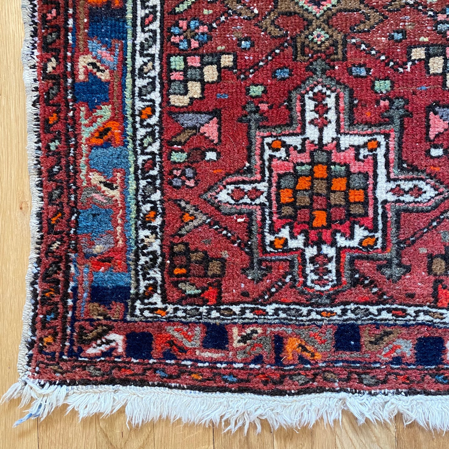 Vintage Rug, 1' 11 x 3' 1 Red
