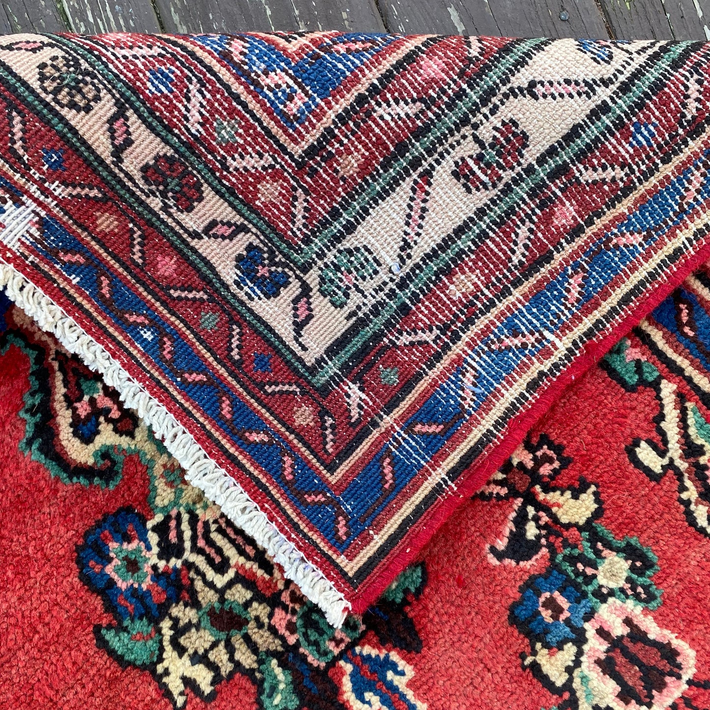 Vintage Rug, 3' 8 x 9' 4 Red