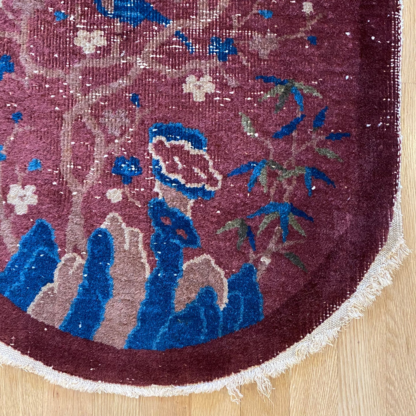 Vintage Rug, 2' x 3' 11 Magenta