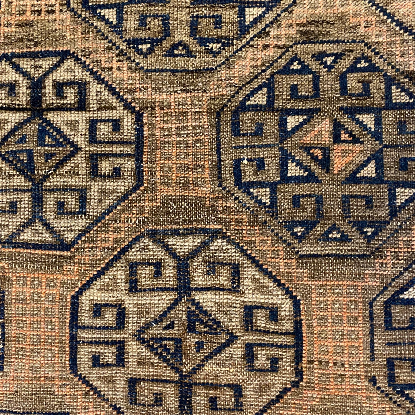 Antique Rug, 3' 4 x 5' 11 Brown Baluch