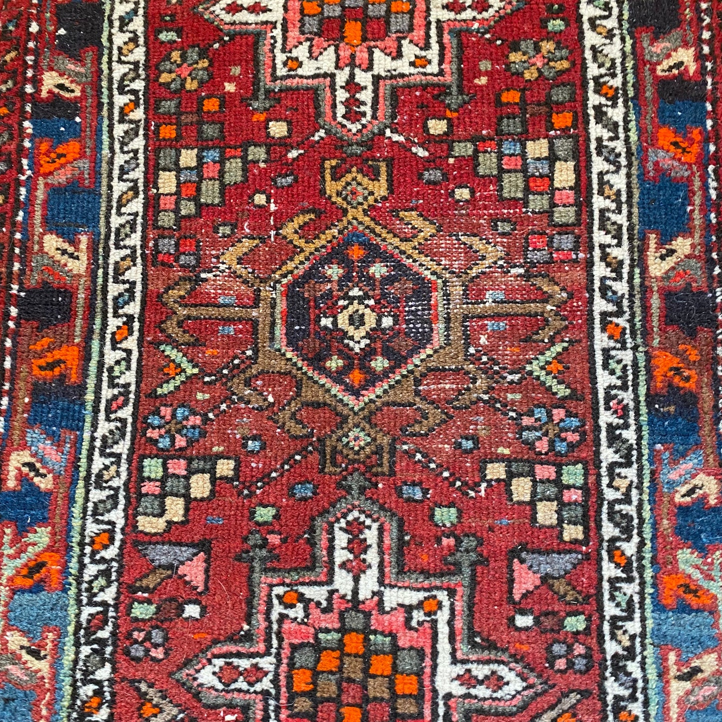 Vintage Rug, 1' 11 x 3' 1 Red