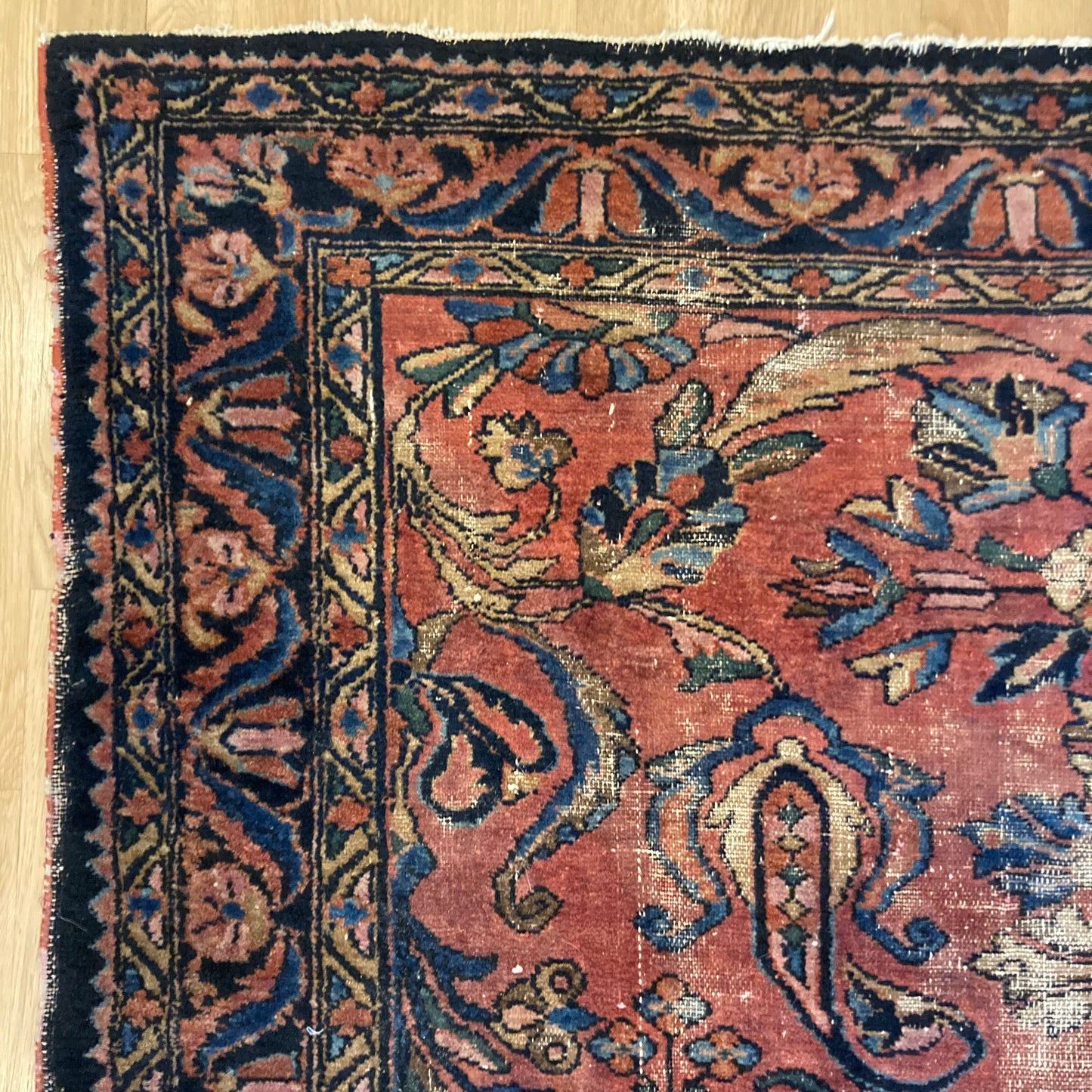 Vintage Rug, 5' 4 x 6' 2 Pink
