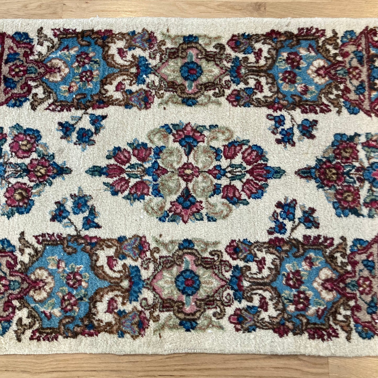 Vintage Rug, 2' x 4' 2 White