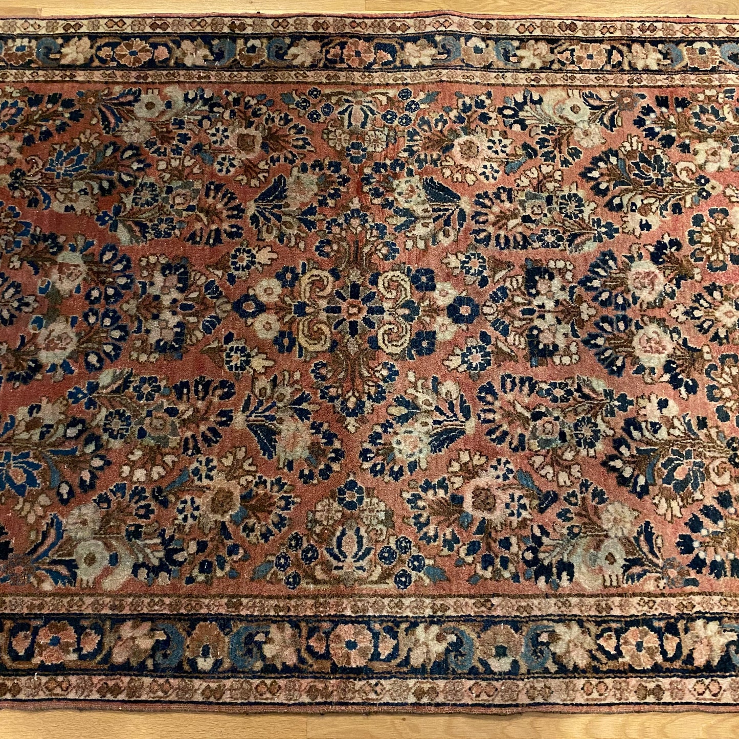 Vintage Rug, 3' 5 x 5' 5 Soft Red