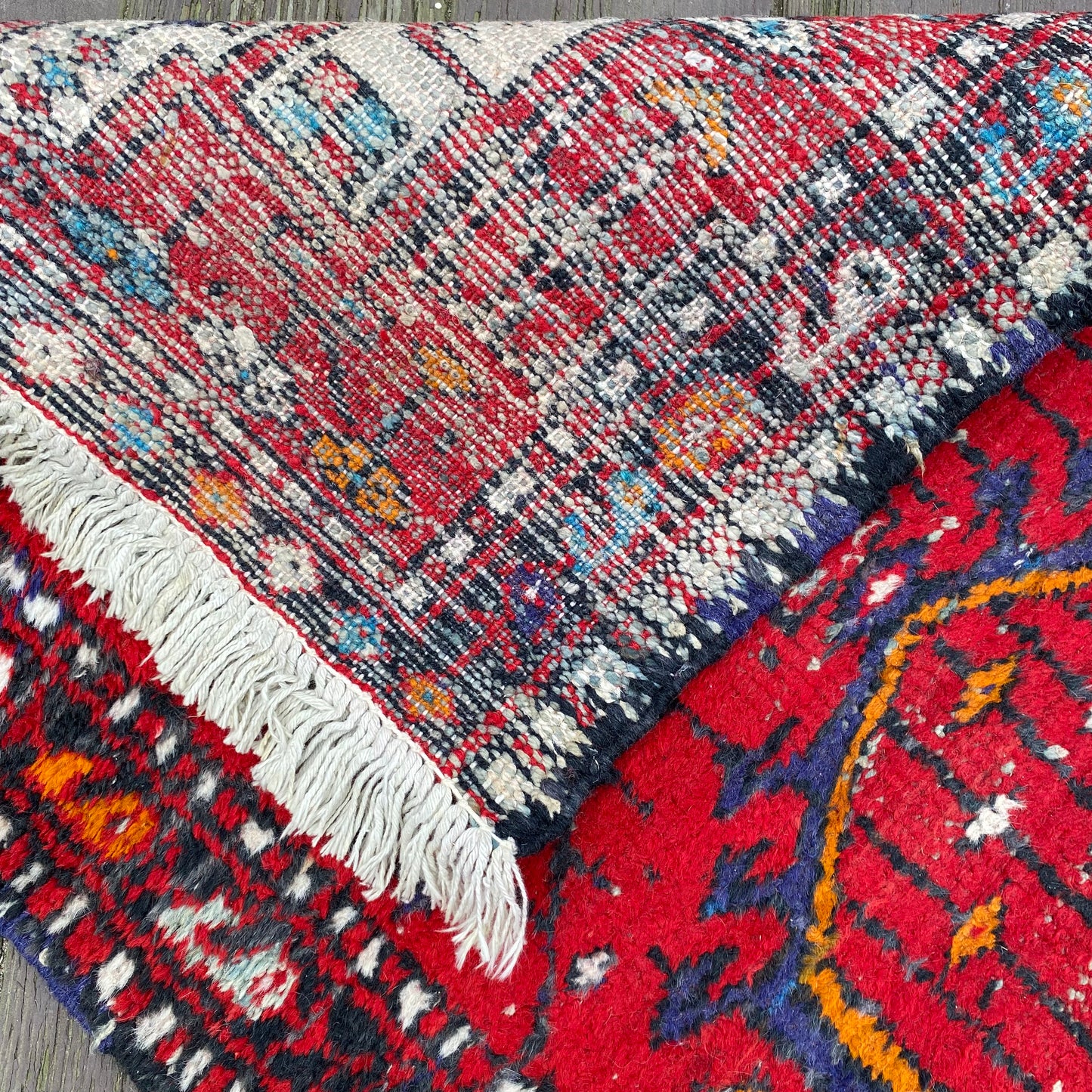 Vintage Rug, 2' 3 x 7' 7 Red
