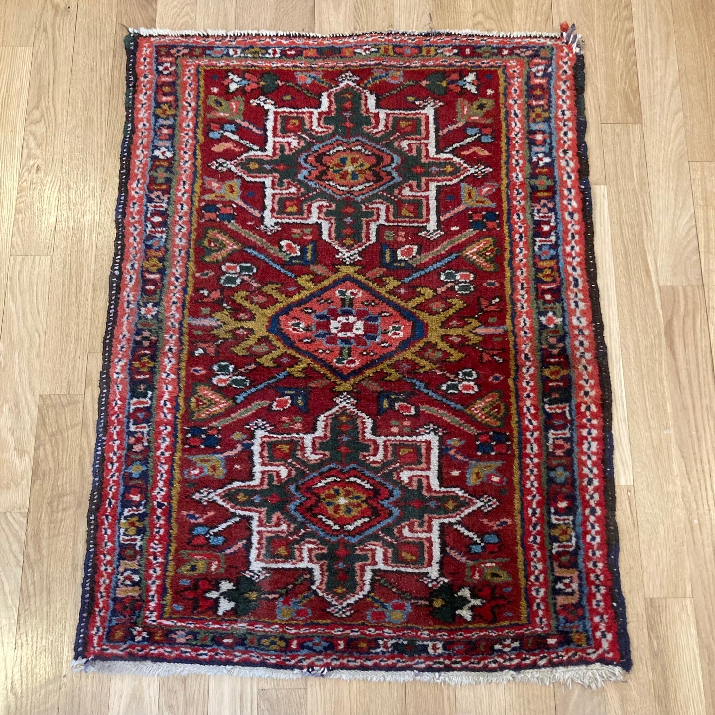 Vintage Rug, 2' 2 x 2' 10 Red