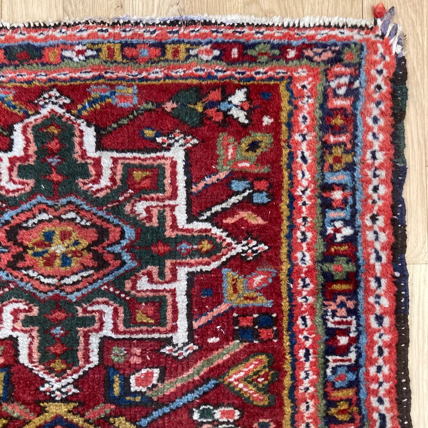 Vintage Rug, 2' 2 x 2' 10 Red