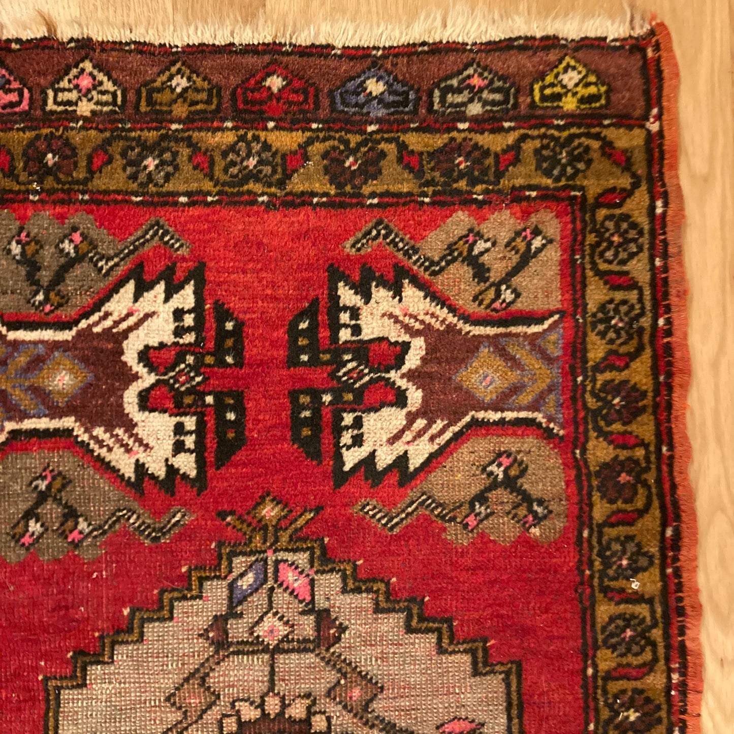 Turkish Rug, 1' 8 x 2' 11 Red