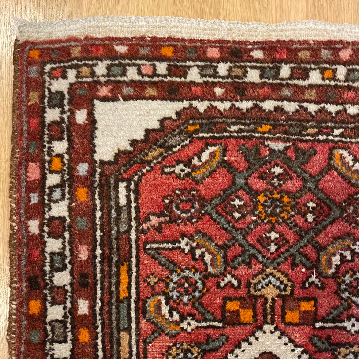 Vintage Rug, 2' 1 x 3' 2 Soft Red
