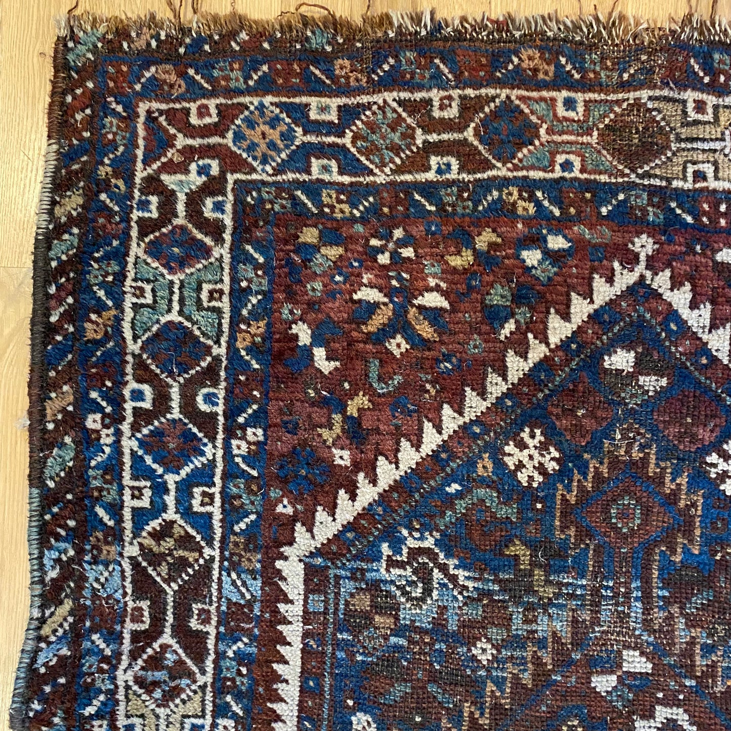 Vintage Rug, 3' 2 x 4' 7 Red Brown