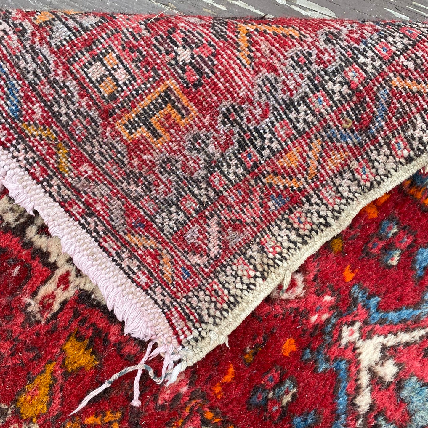 Vintage Rug, 2' 4 x 8' 11 Red
