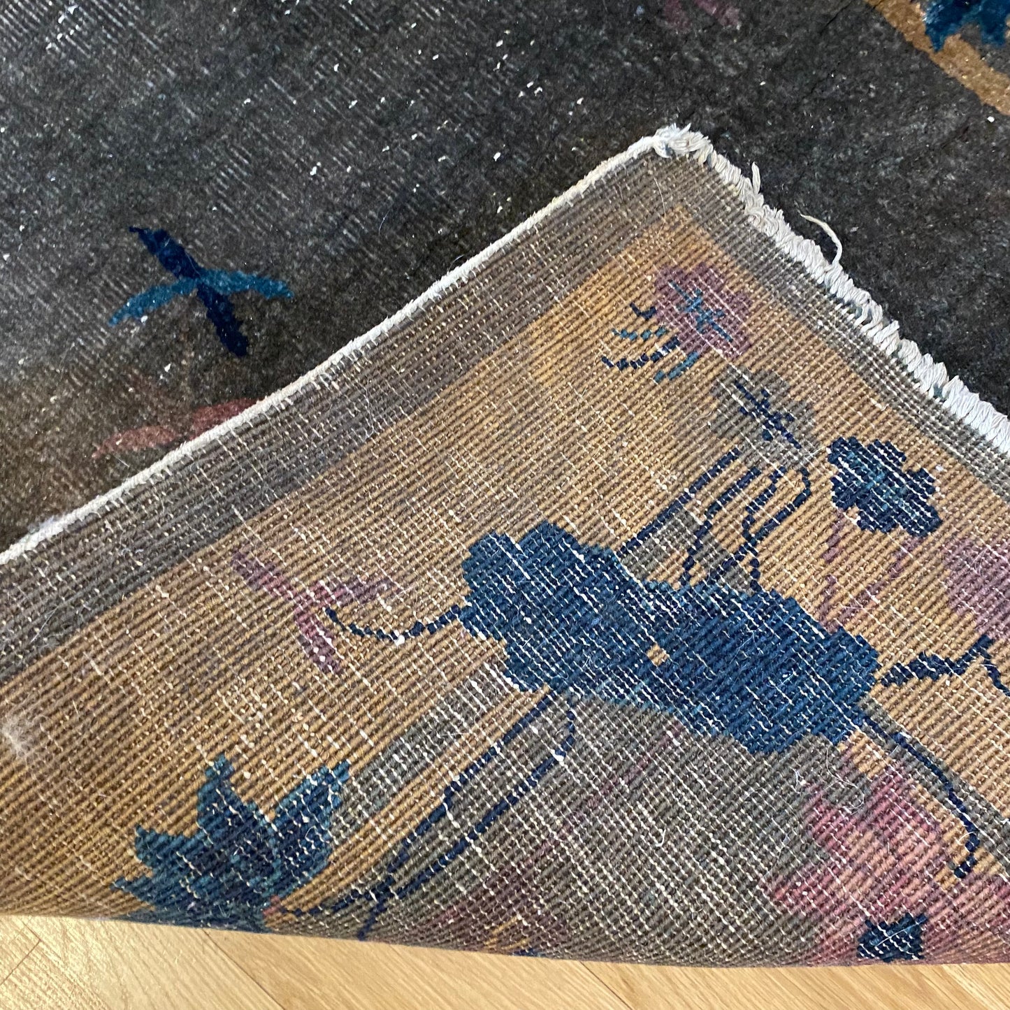 Vintage Rug, 3' x 5' 9 Green