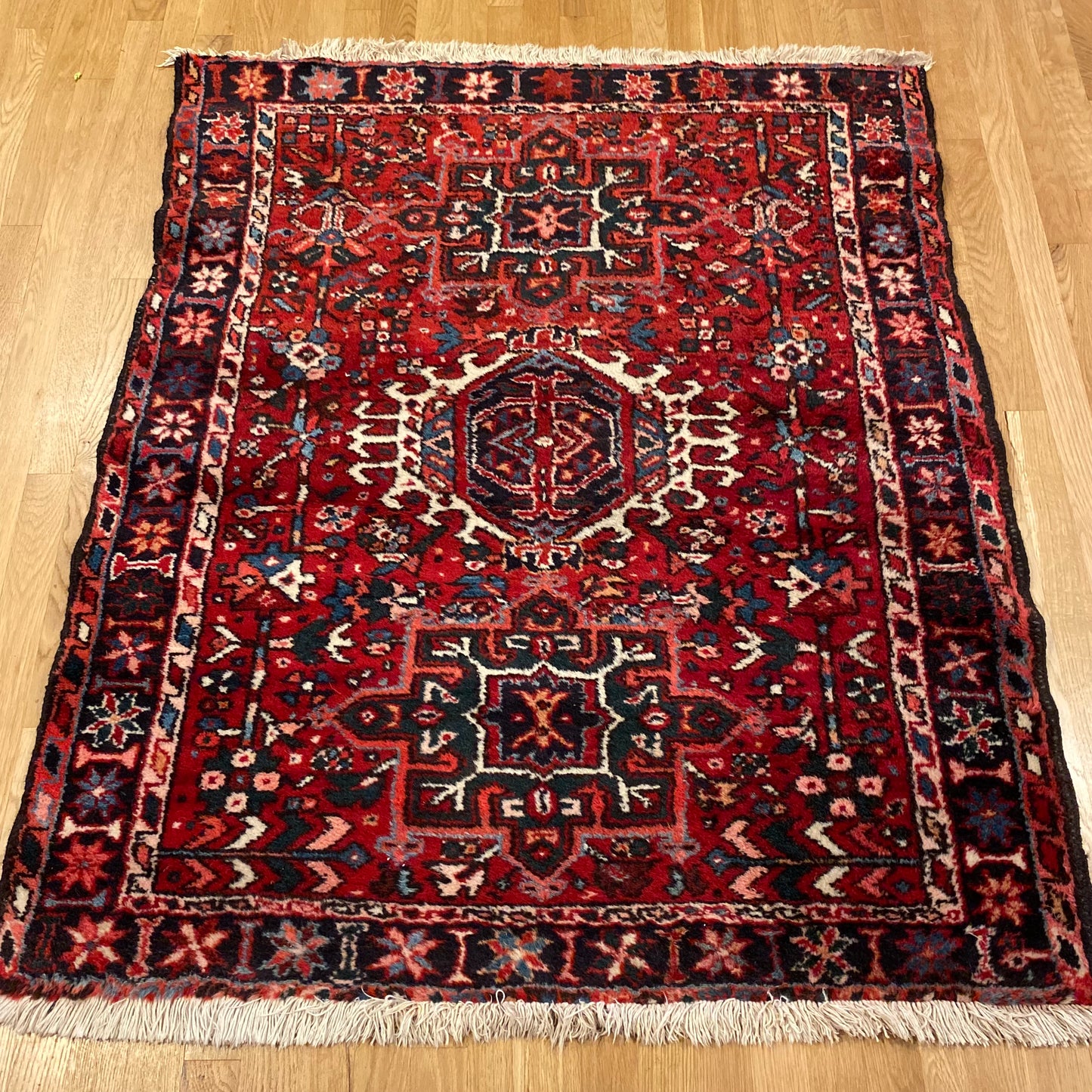 Vintage Rug, 3' 10 x 4' 8 Red
