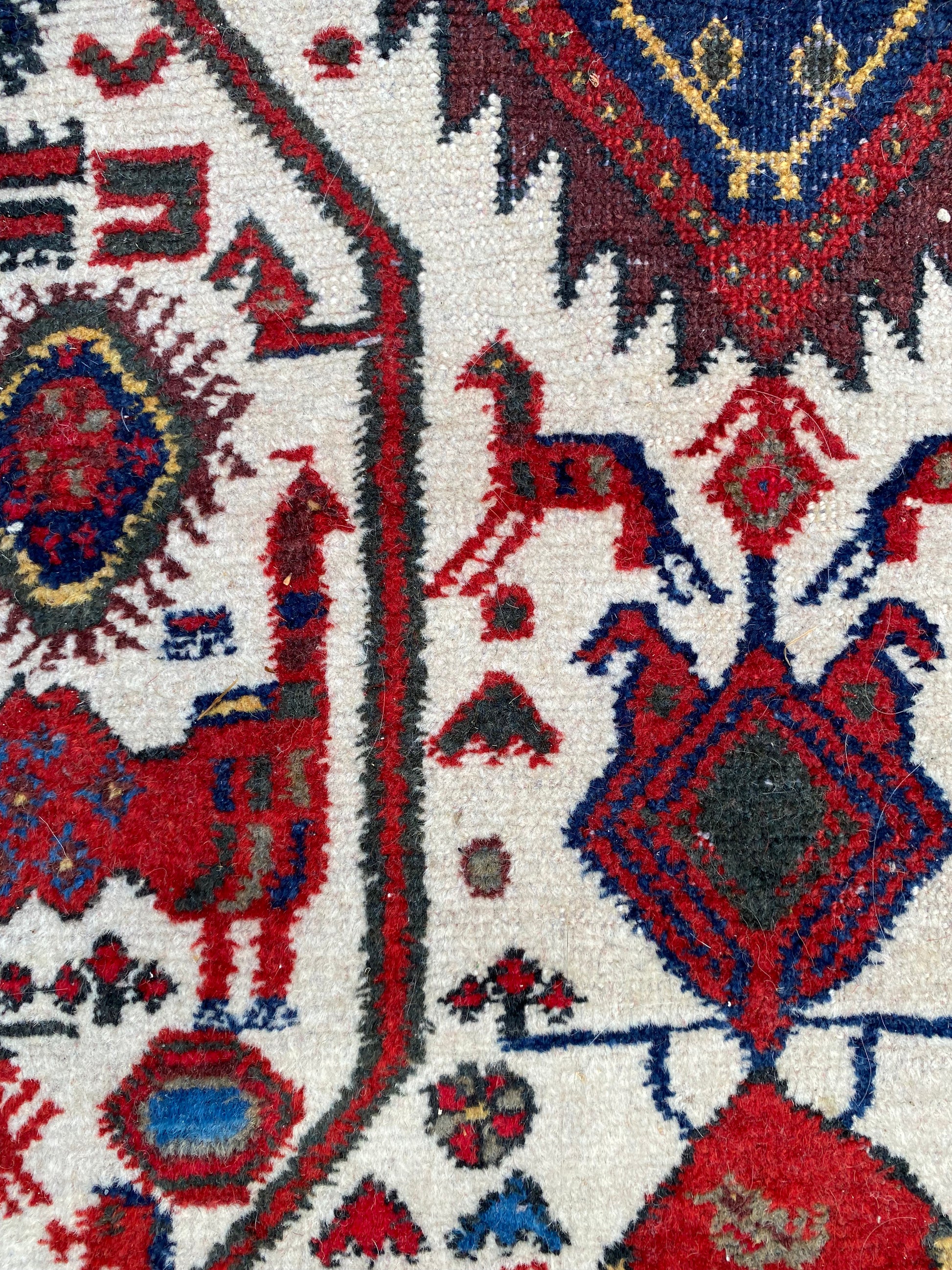 Vintage Rug, 3' x 4' 2 White - Jessie's Oriental Rugs