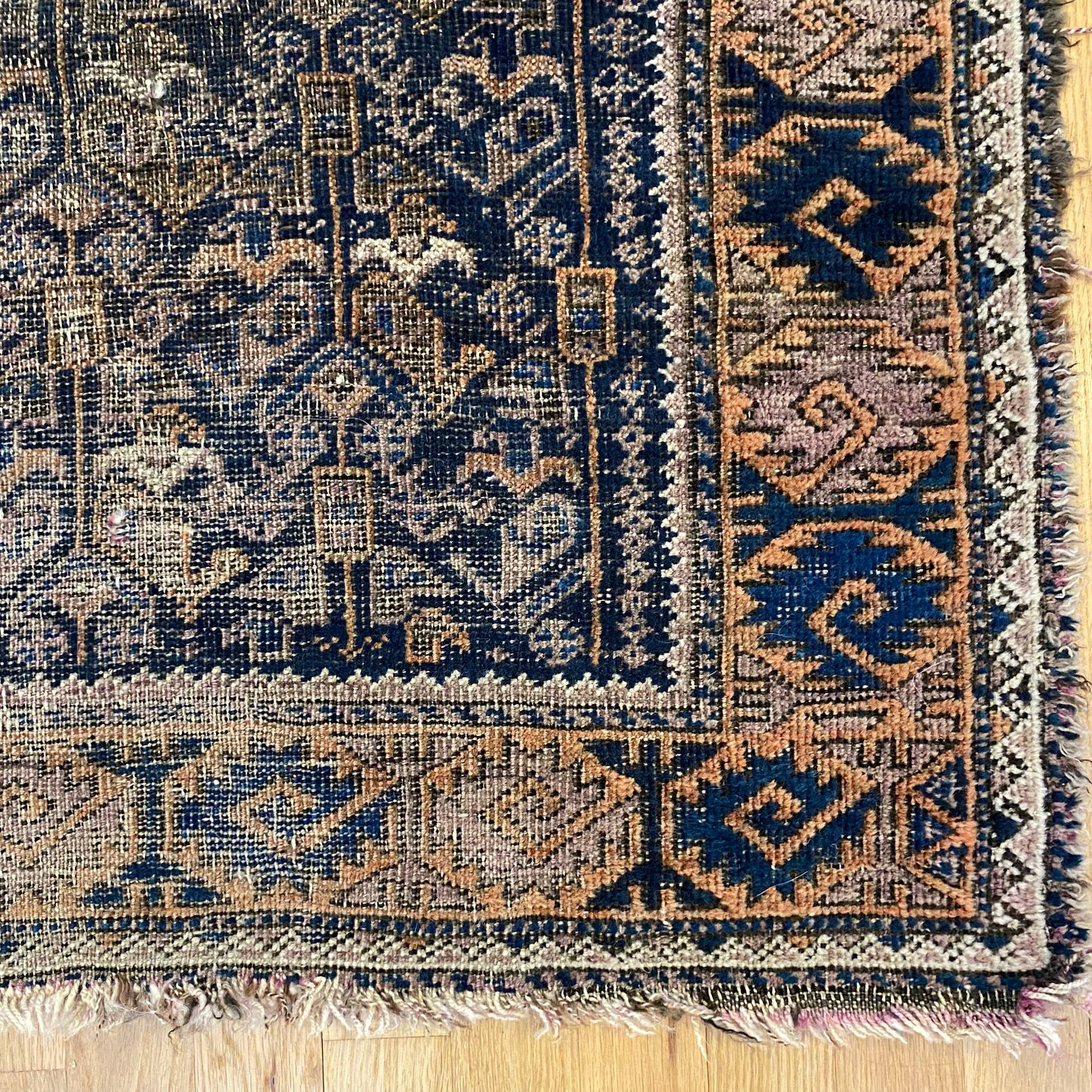 Antique Rug, 2' 10 x 4' 8 Blue